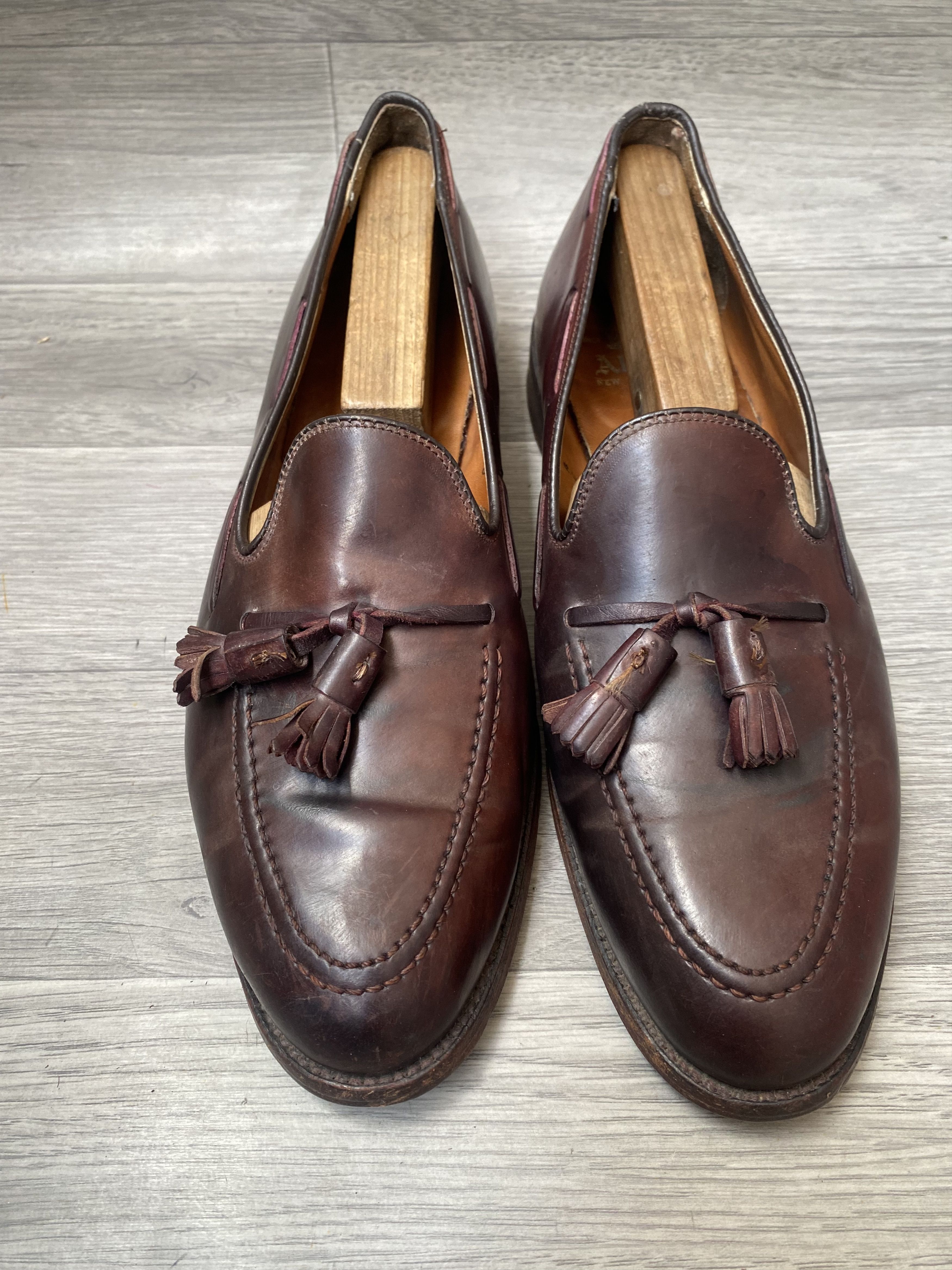 Alden Alden tassel loafers shell cordovan brown shoes sz10A/C Size US 10 / EU 43 - 4 Thumbnail