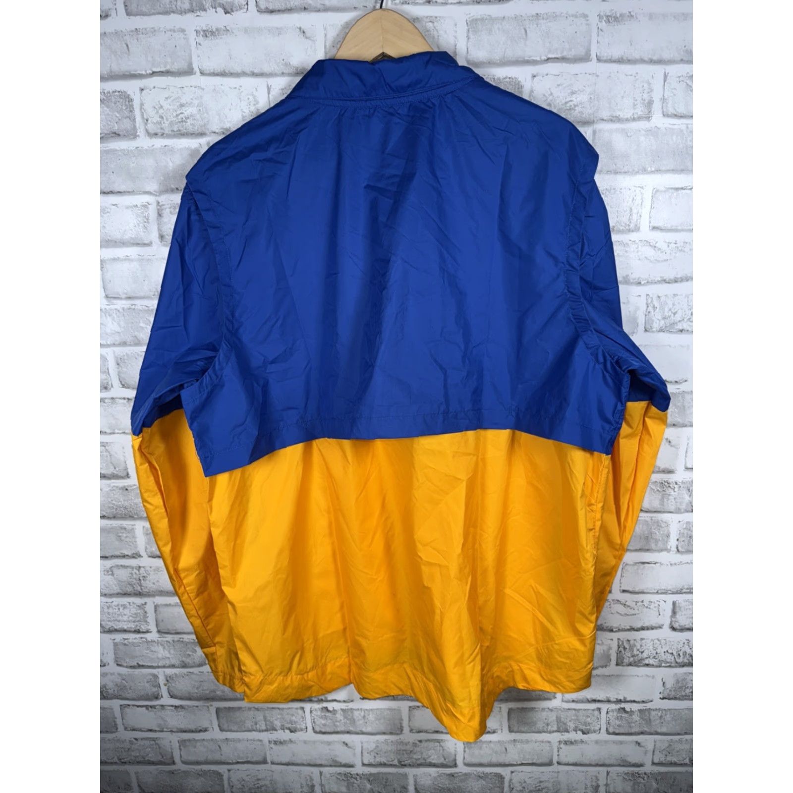 Nike NWT Nike Blue & Gold Half Zip Nylon Pullover Mens XL Size US XL / EU 56 / 4 - 7 Thumbnail