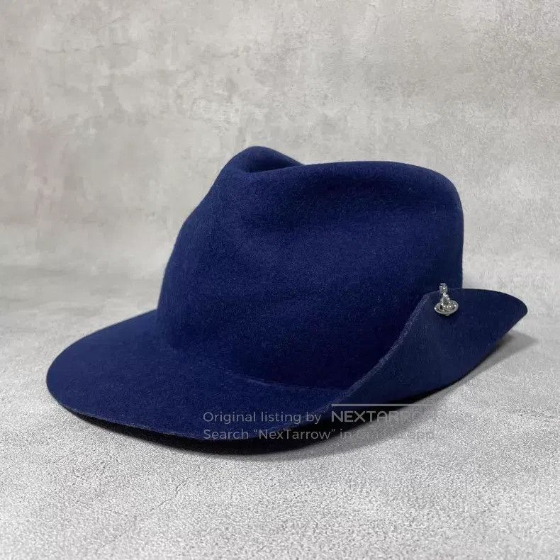 Vivienne Westwood Vivienne Westwood Asymmetric Deconstructed Wool Bowler Hat Size ONE SIZE - 1 Thumbnail