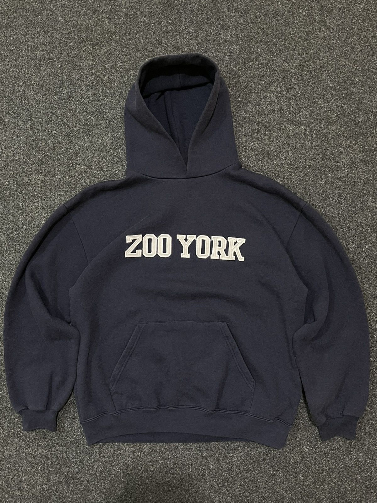90s 00s ZOO YORK フェードパーカー　スケーター　Y2K OLD ZOO YORK 90s y2kジップパーカー 希少ヴィンテージ 大きいサイズ