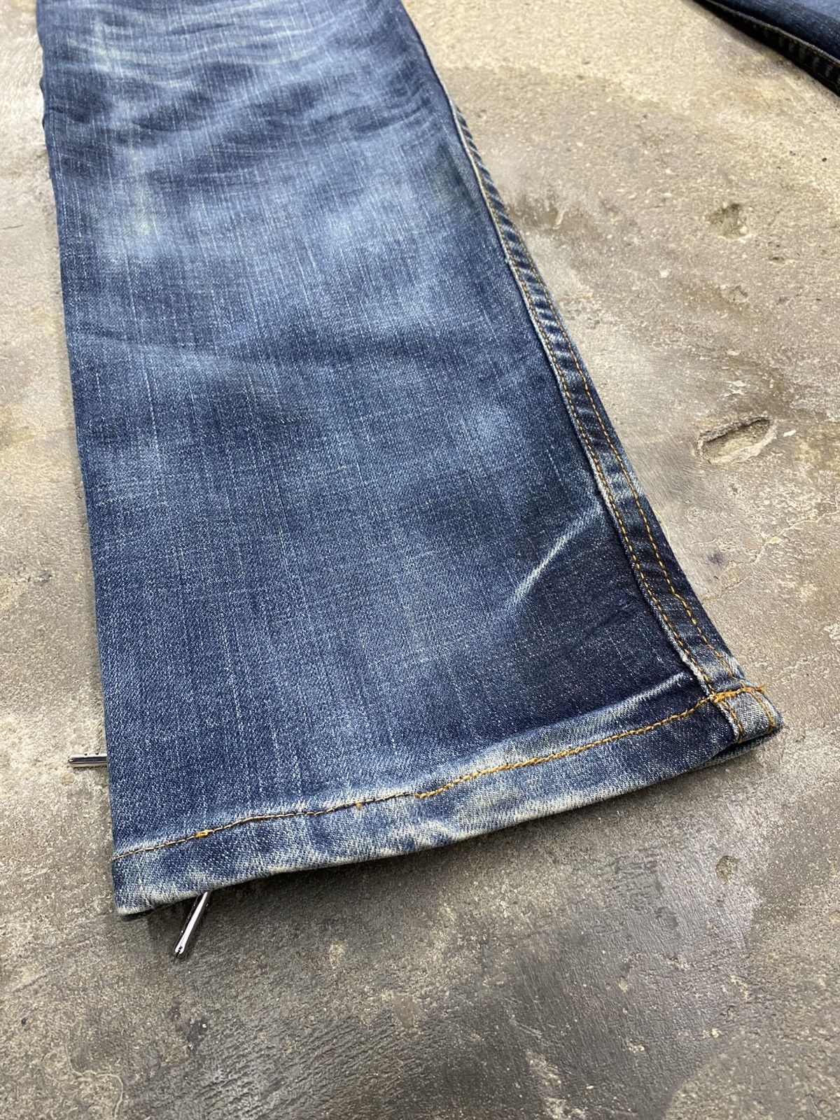 Japanese Brand Cloud72 side laced jeans wash Size US 32 / EU 48 - 20 Thumbnail