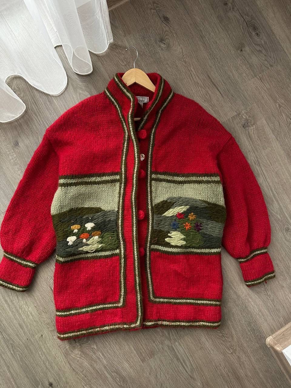 Japanese Brand × Vintage Vintage Dobsina Hand Knitted Icelandic Wool Cardigan Size US M / EU 48-50 / 2 - 3 Thumbnail