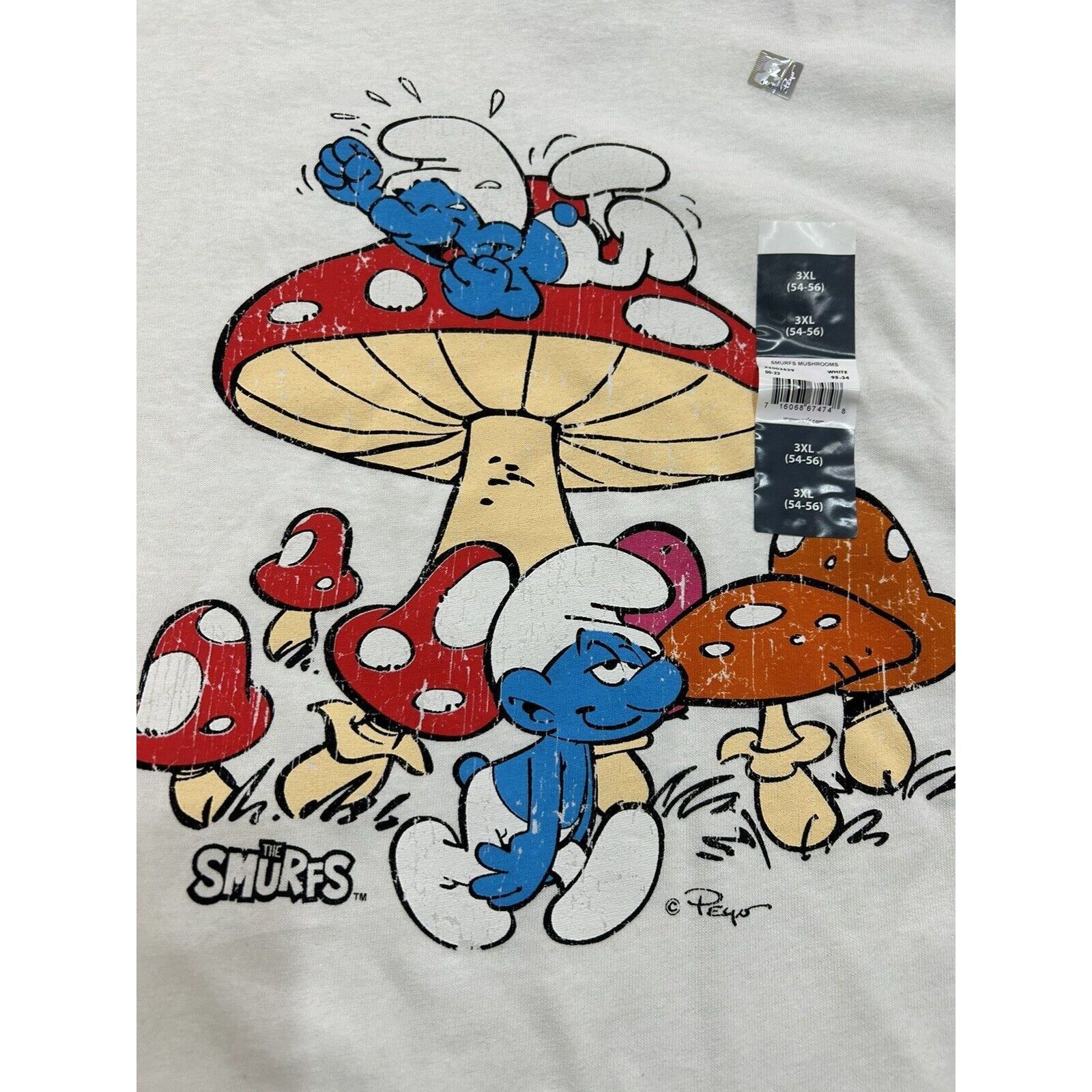 Other Smurfs Shirt Adult Size 3XL. White New With Tags. Size US XXL / EU 58 / 5 - 2 Thumbnail