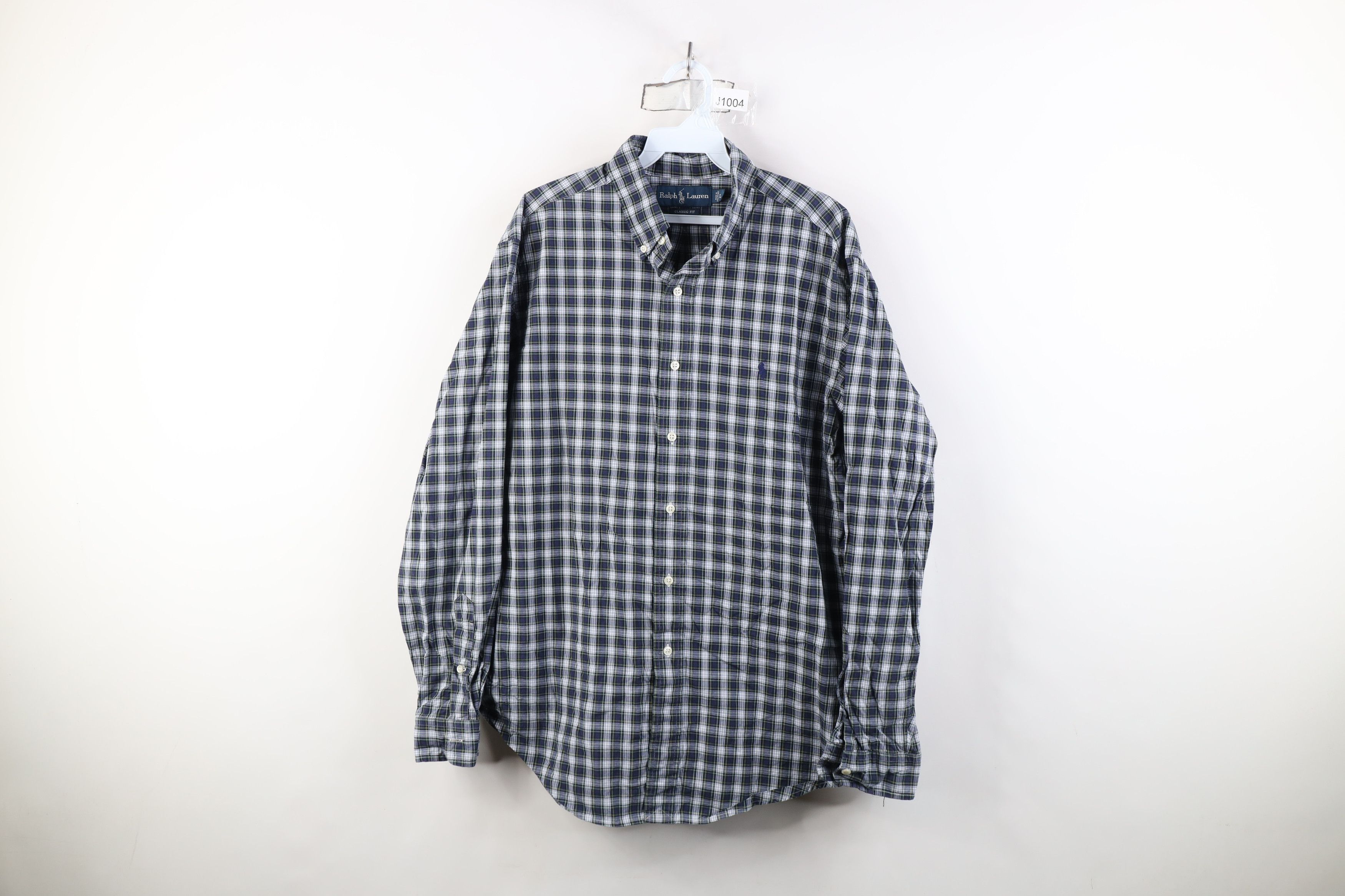 Polo Ralph Lauren Vintage 90s Ralph Lauren Button Down Shirt Plaid Cotton Size US L / EU 52-54 / 3 - 1 Thumbnail