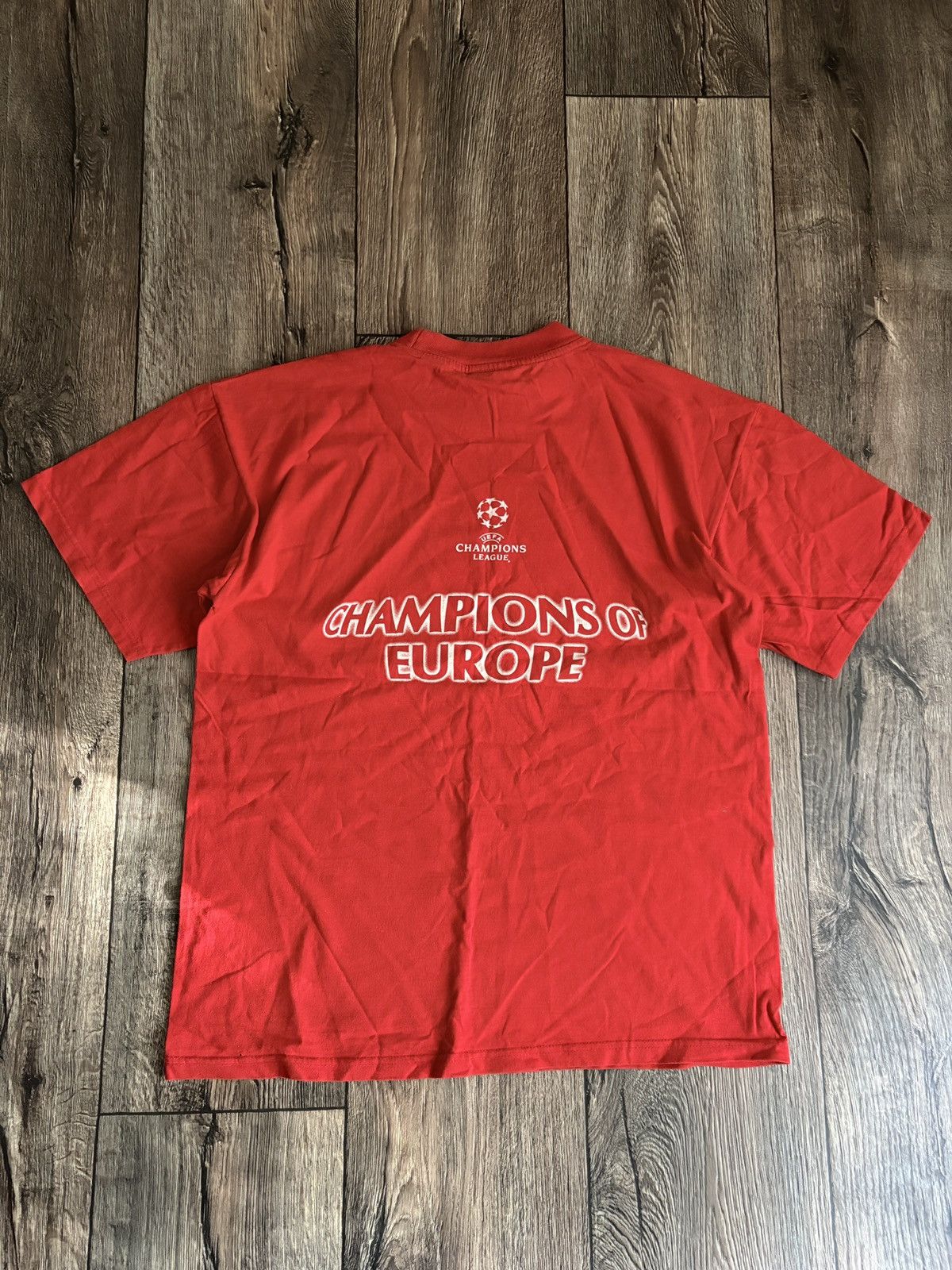 Umbro Vintage 1999 Umbro Manchester United Champions Of Europe Tee Size US M / EU 48-50 / 2 - 9 Thumbnail