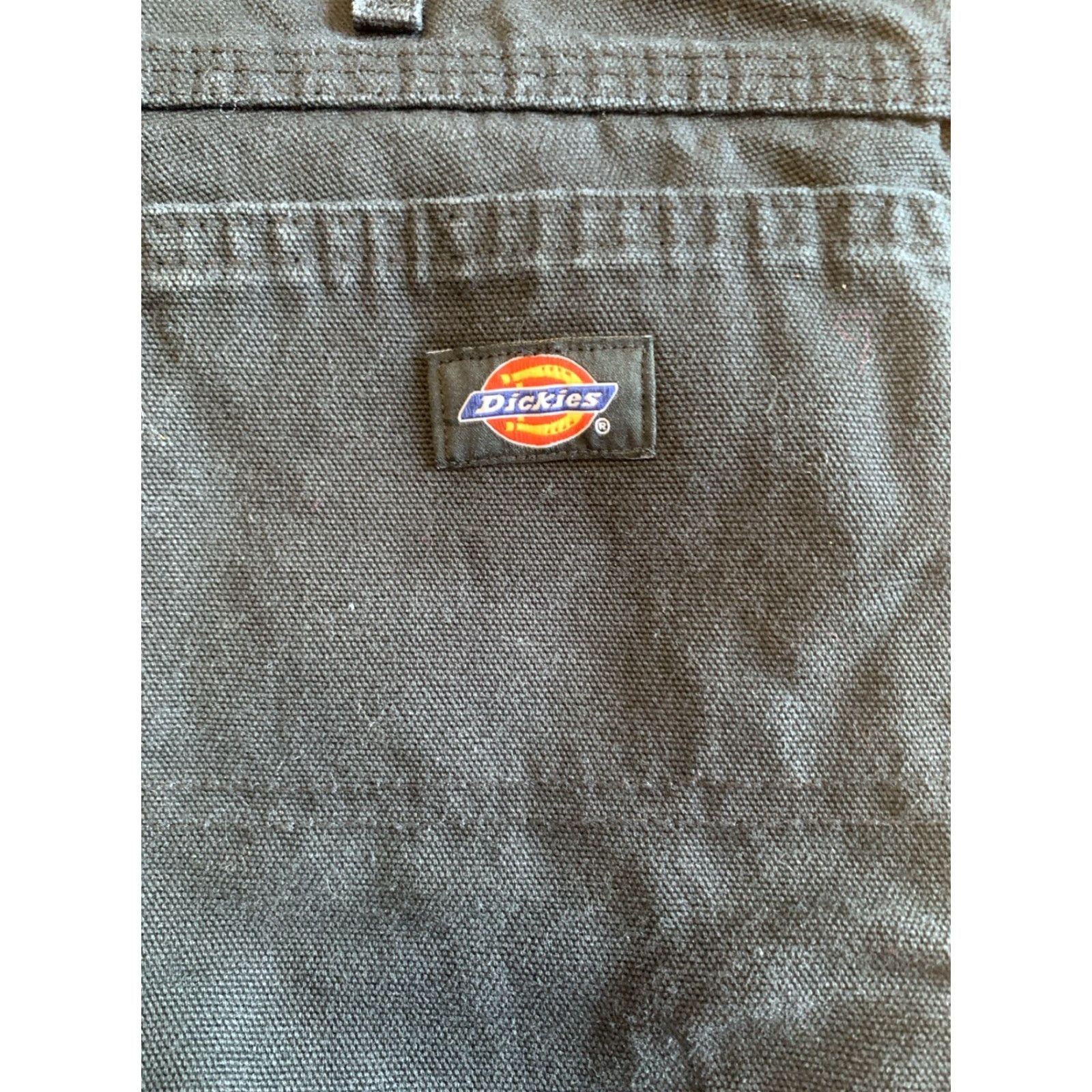 Dickies Dickies Jeans Mens 42 x34 Carpenter Denim Pants Wide-Leg Regular Inseam 34 Black Cotton Denim Outdoors Work Shirt? Size US 42 / EU 58 - 5 Thumbnail