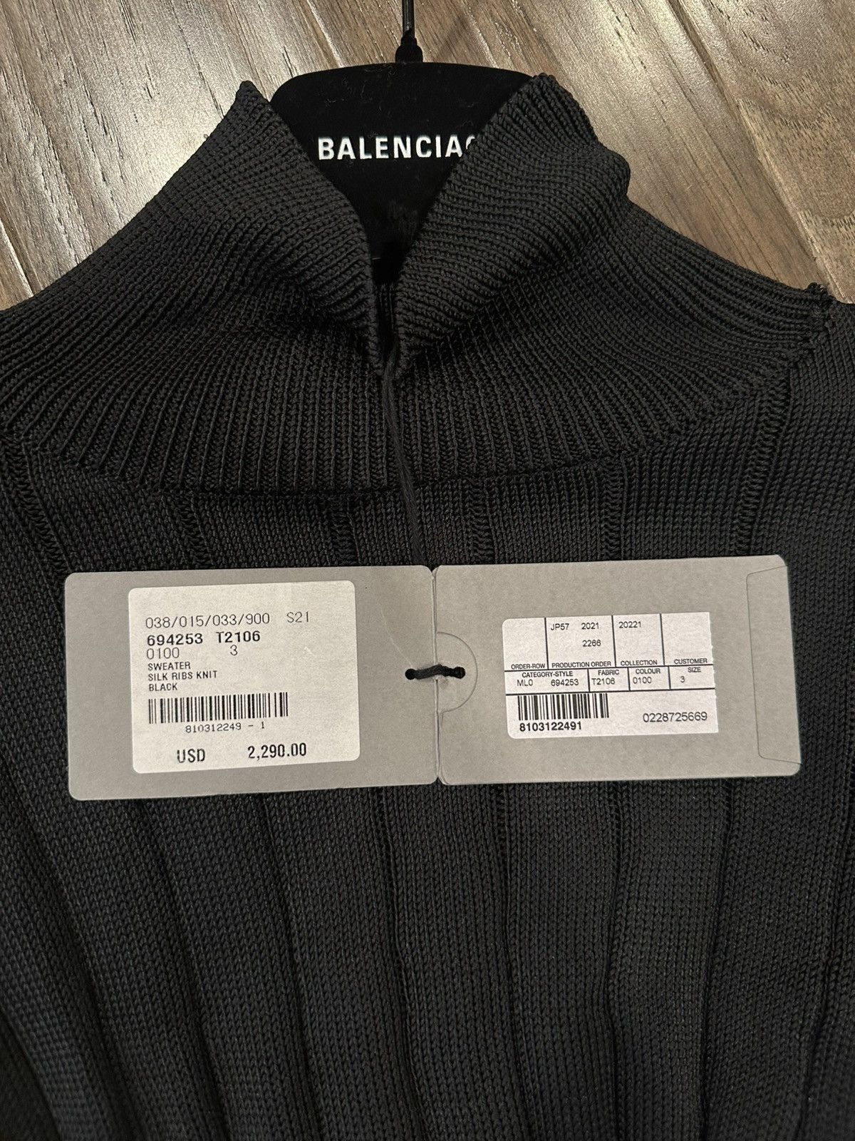 Balenciaga Balenciaga Silk Ribs Knit Size US L / EU 52-54 / 3 - 5 Thumbnail