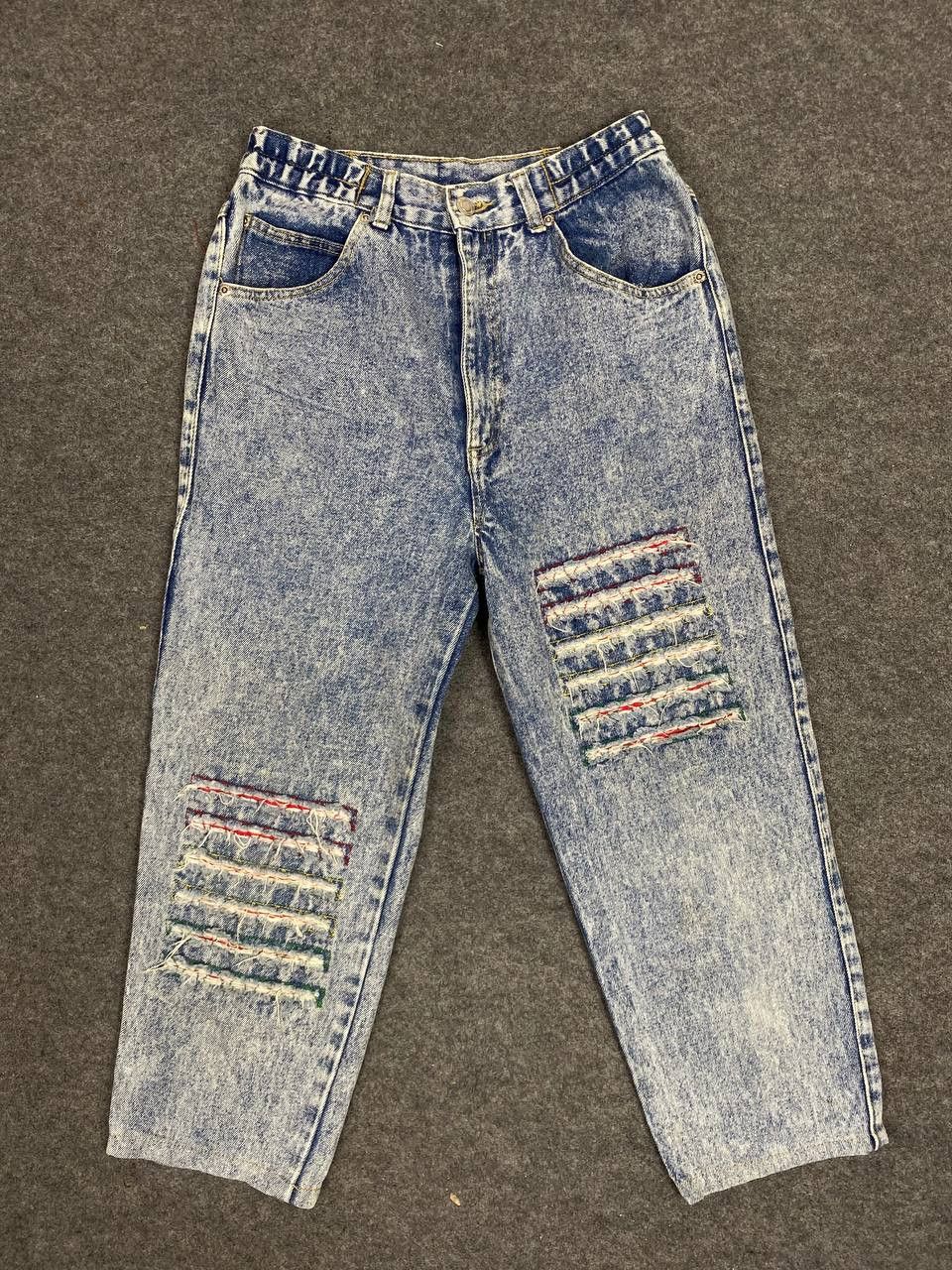 Japanese Brand vintage japanese brands shashiko denim distressed highwaist Size US 28 / EU 44 - 1 Thumbnail