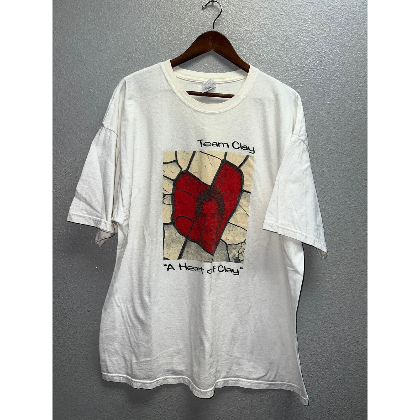 Gildan Vintage Decision Analyst Shirt Team Clay A Heart Of Clay 90s Size US XXL / EU 58 / 5 - 1 Thumbnail