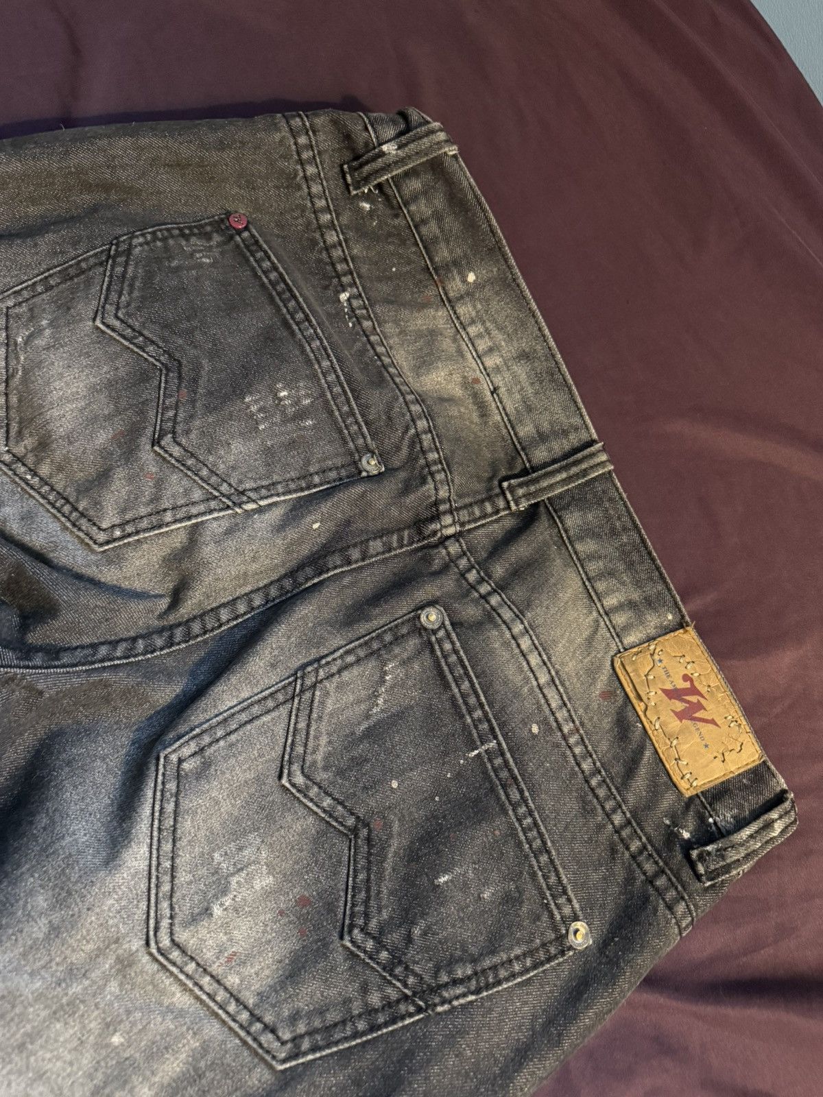 Winchester Winchester jeans mens 34 black and red Size US 34 / EU 50 - 8 Thumbnail