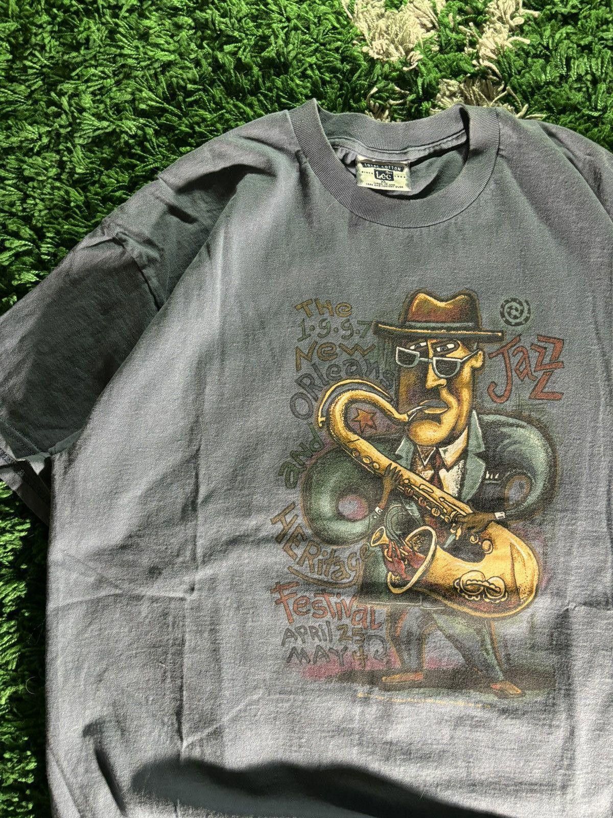 Lee Vintage 1997 New Orleans Jazz Festival Tee Size US XL / EU 56 / 4 - 3 Thumbnail
