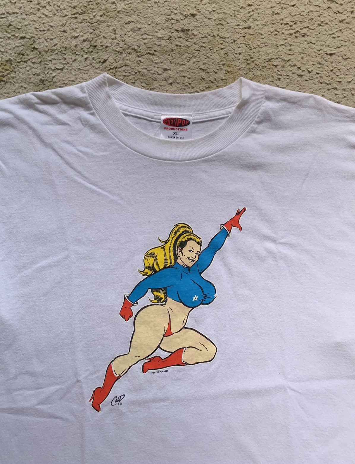 Band Tees × Hook-Ups × Vintage Vintage 1997 Poster Pop Coop Superhero Band Tee Hook Ups Tee Size US XL / EU 56 / 4 - 1 Thumbnail