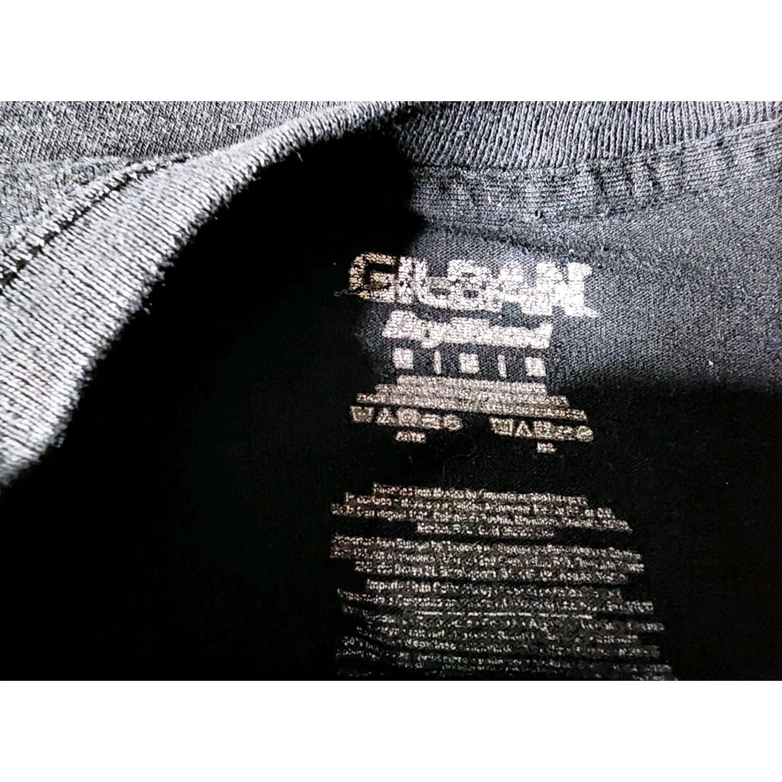Gildan Mens M Gildan T-Shirt Black Crew Neck Distressed Portrait Memorial Christopher Boykin 90s 100 year house Mens Size US M / EU 48-50 / 2 - 4 Thumbnail