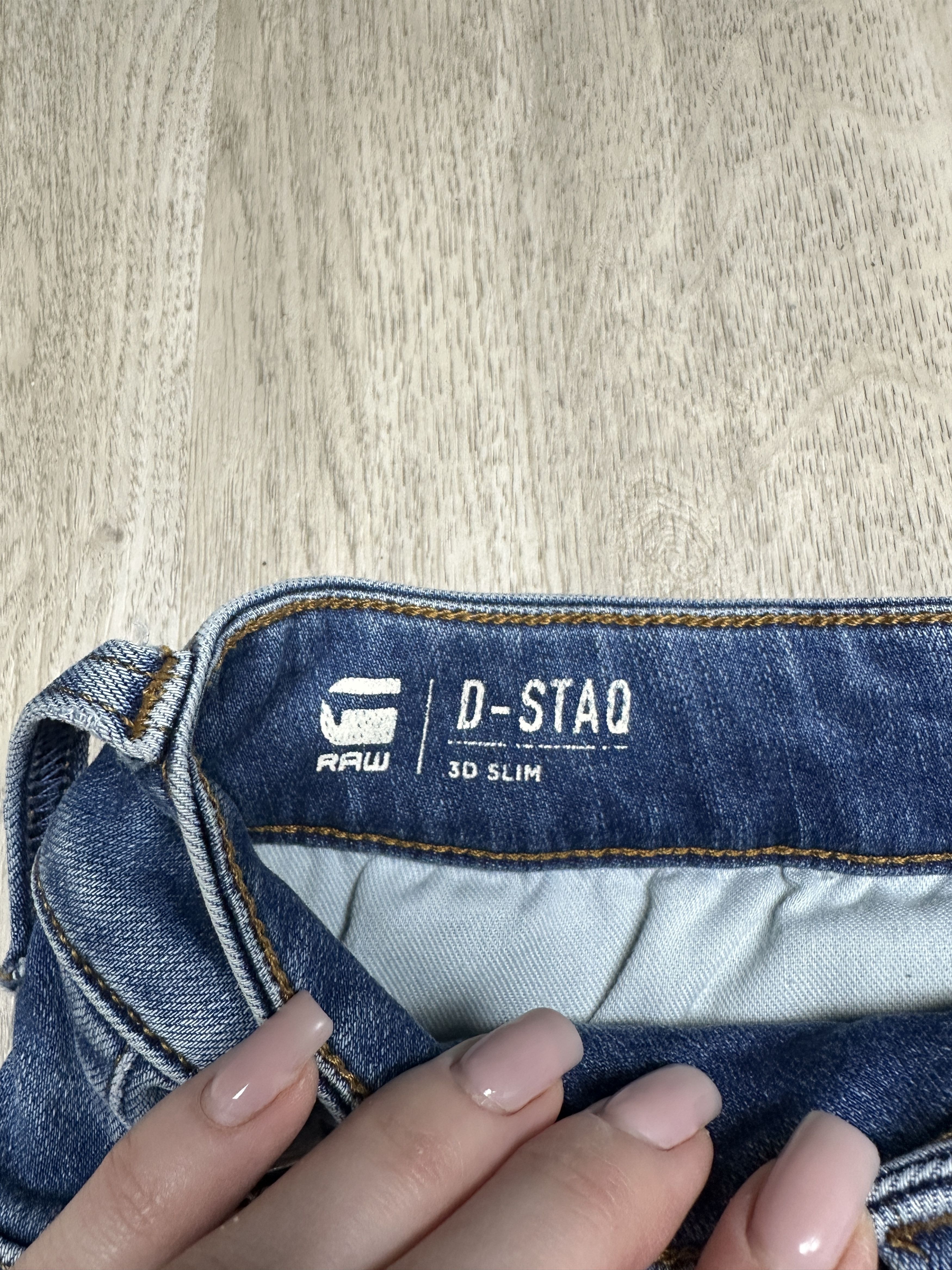 G-Star G Star Raw Mens D-Staq 3D Slim Denim Pants Jeans Size US 32 / EU 48 - 7 Thumbnail