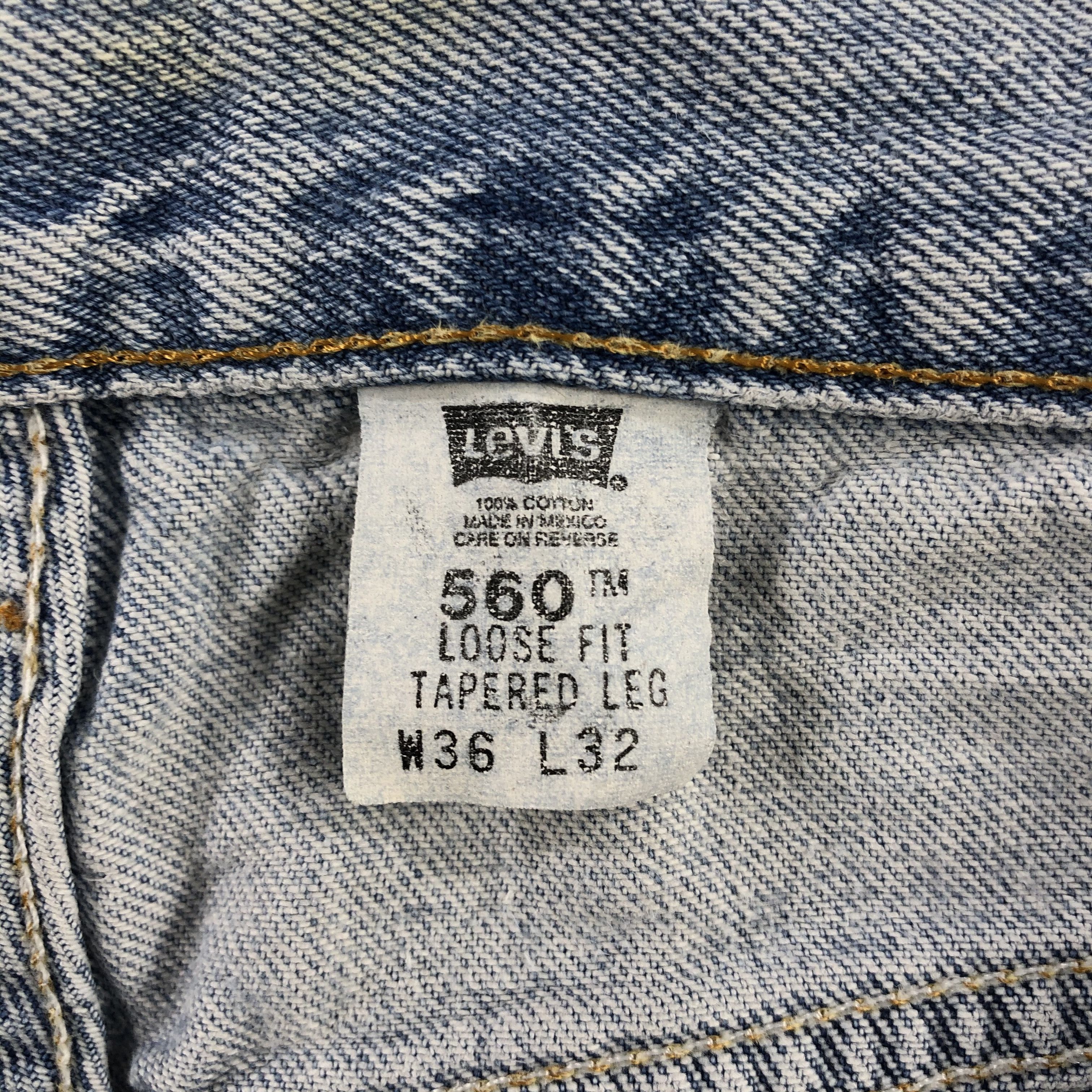 Levi's 90s Vintage Light Wash Levis 560 Jeans-J2334 Size US 34 / EU 50 - 10 Thumbnail