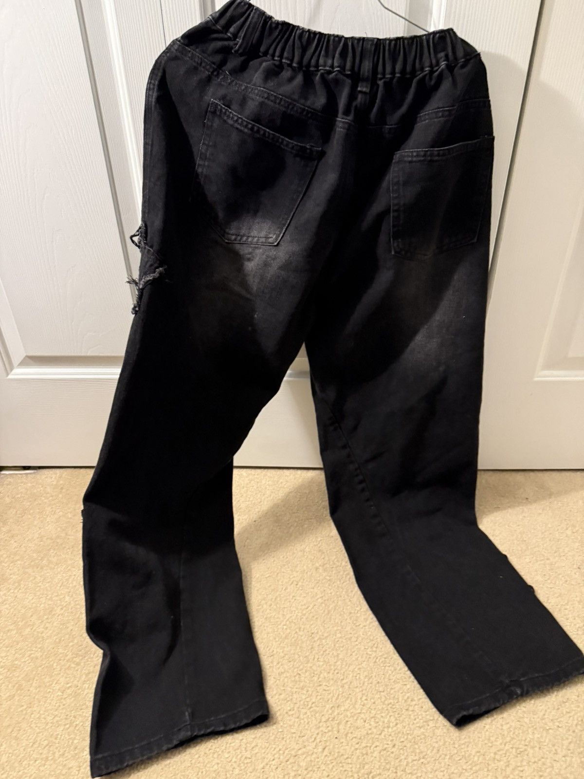 Japanese Brand Star baggy black jeans Size US 30 / EU 46 - 2 Thumbnail