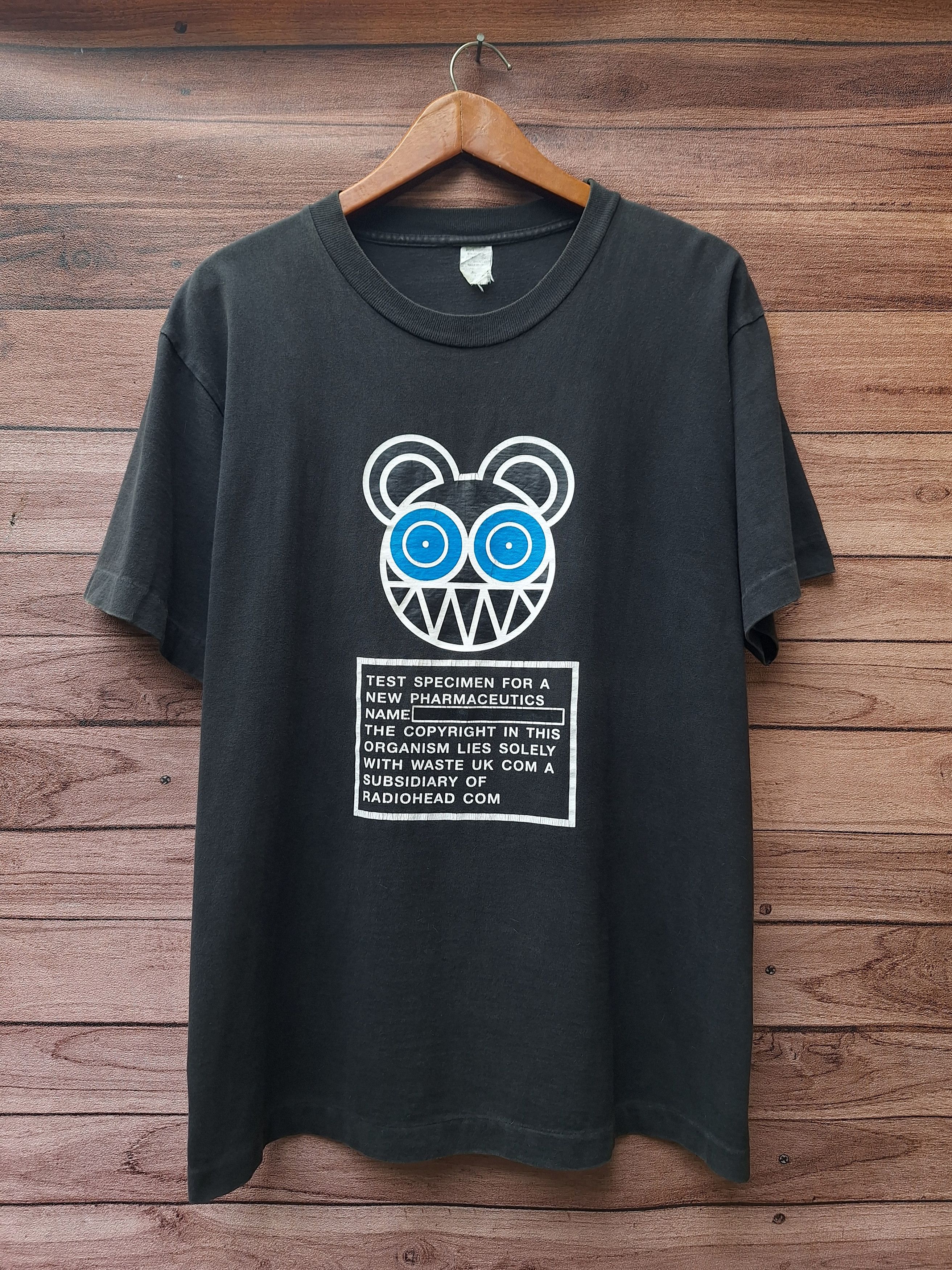 Band Tees Vintage Radiohead 90s stanley donwood pablo honey kid a tee Size US L / EU 52-54 / 3 - 1 Thumbnail