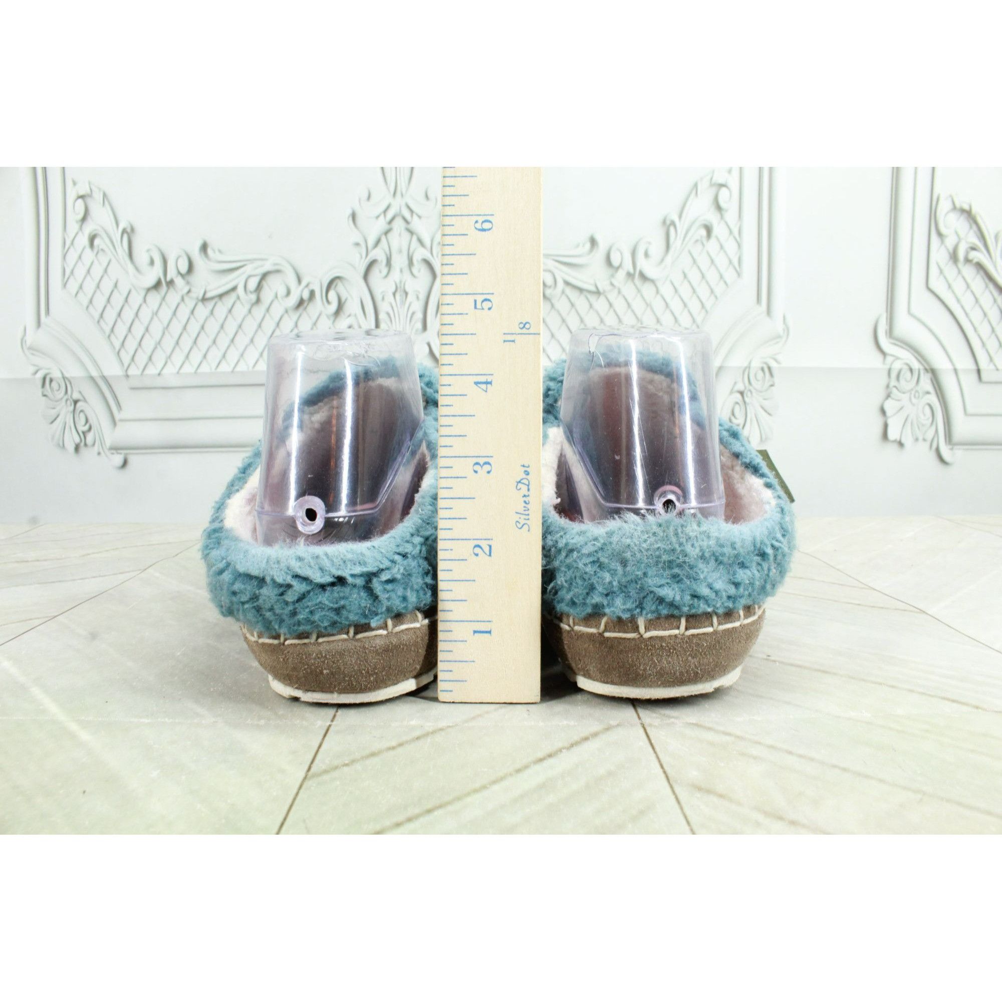 L.L. Bean LL Bean Women's Aqua Knit Wicked Good Fleece Slippers Size US 8 / IT 38 - 6 Thumbnail