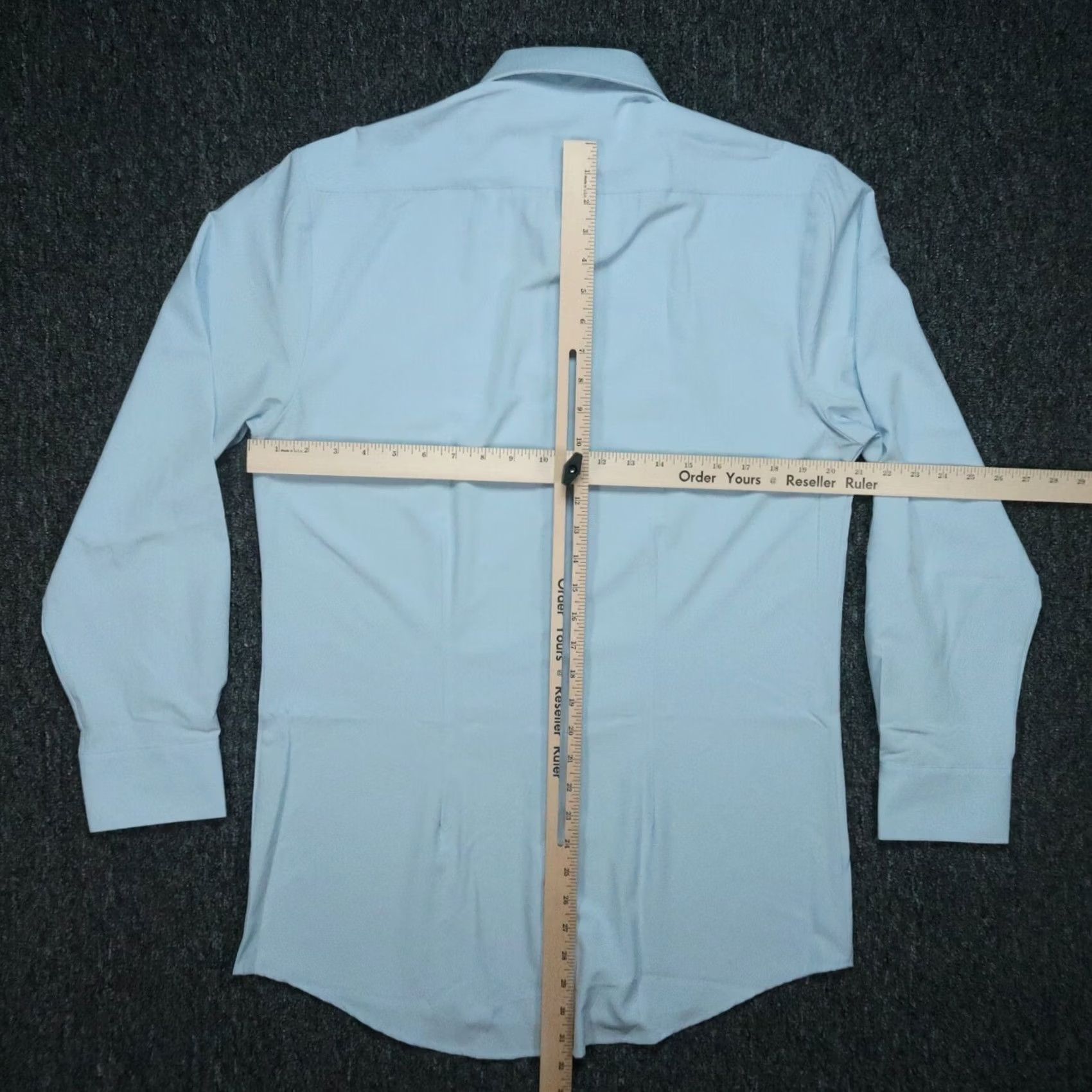 Vintage &Collar Shirt Men Extra Large Blue Slim Fit Performance Stretch Wrinkle Free NWT Size US XL / EU 56 / 4 - 7 Thumbnail