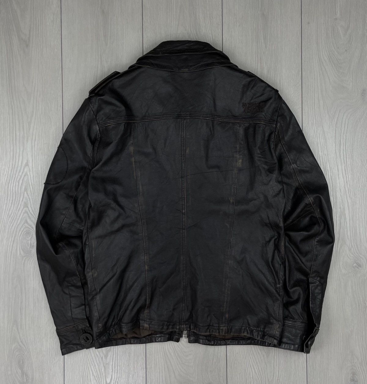 Leather × Superdry SuperDry Leather Black Men’s Jacket Size M Size US M / EU 48-50 / 2 - 7 Thumbnail