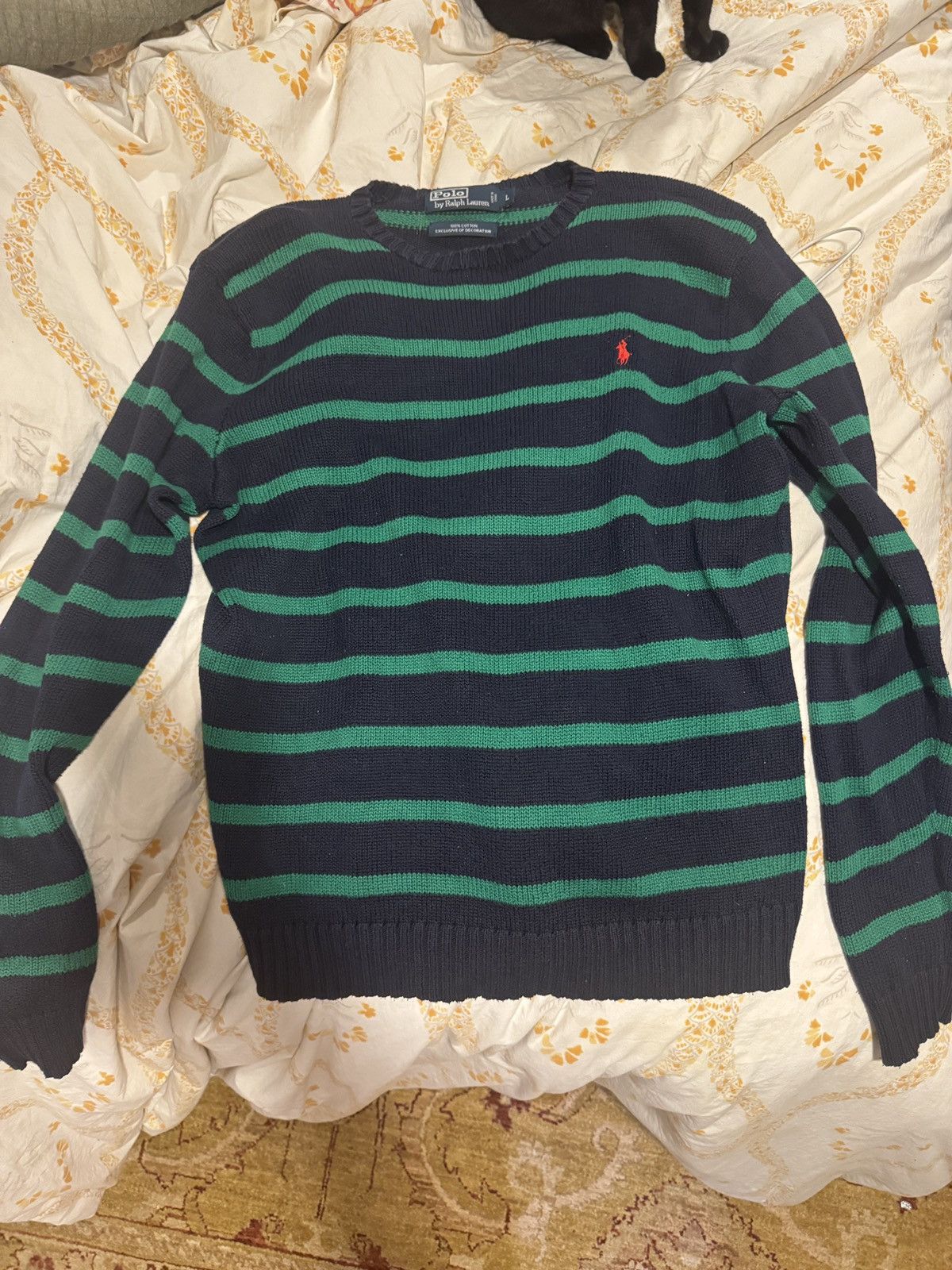 Polo Ralph Lauren striped wool sweater Size US L / EU 52-54 / 3 - 1 Thumbnail