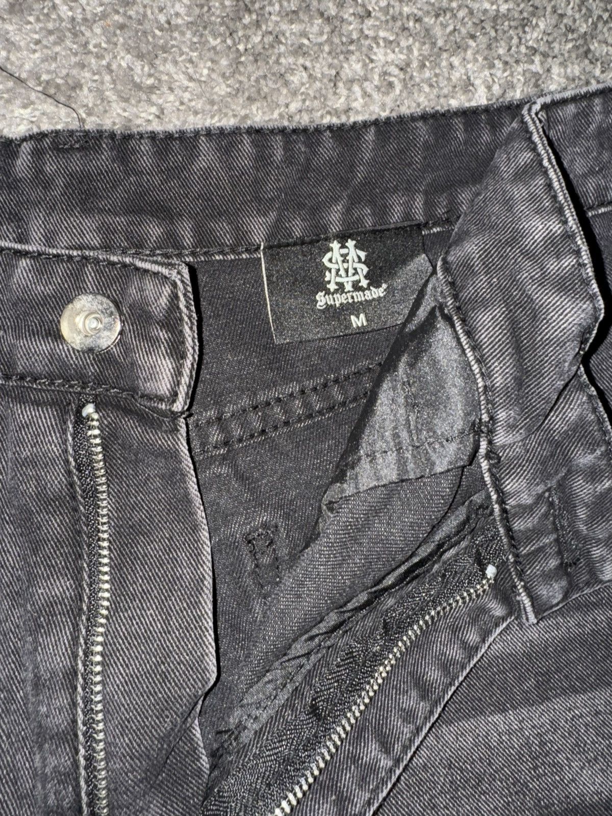 Japanese Brand × Vintage black baggy denim Spider 🕷️ jeans Size US 30 / EU 46 - 6 Thumbnail