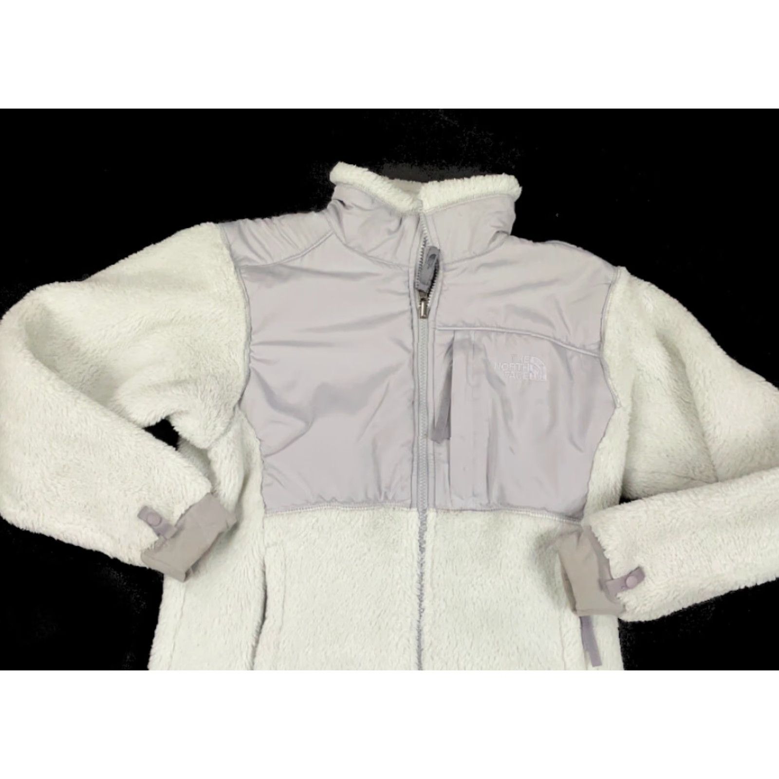 The North Face The North Face Women's Small Light Gray Full-Zip Fleece Jacket Soft Fuzzy Size S / US 4 / IT 40 - 3 Thumbnail