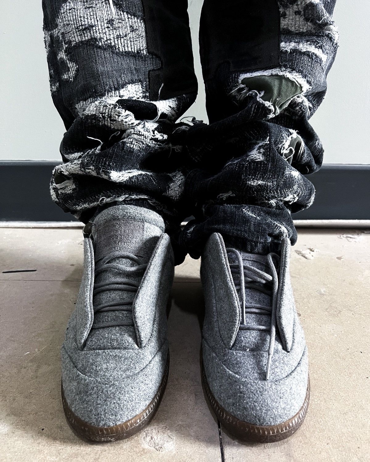 Maison Margiela A/W16 LOW TOP WOOL FUTURES Size US 8 / EU 41 - 2 Thumbnail