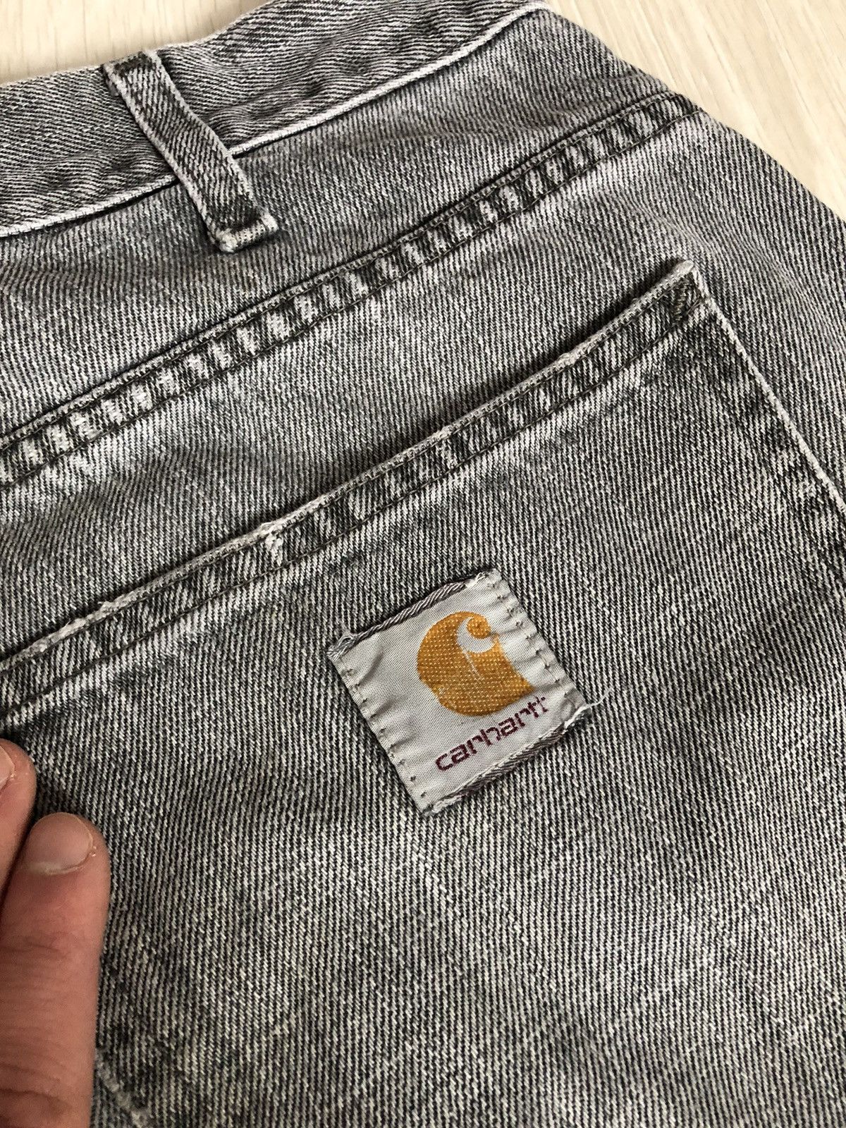 Carhartt × Carhartt Wip × Vintage Vintage Carhartt WIP Distressed Denim Staff Pant Size US 34 / EU 50 - 9 Thumbnail