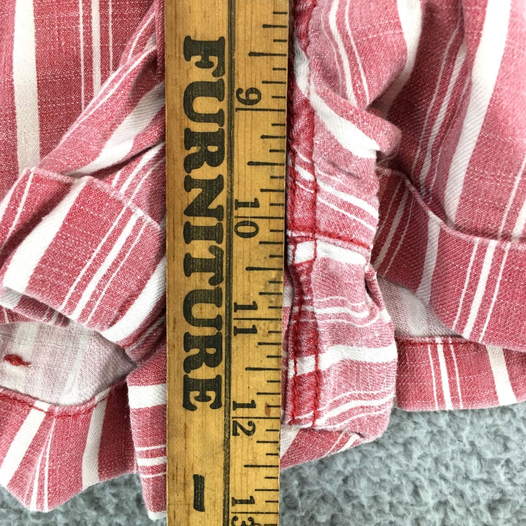 American Eagle Outfitters American Eagle Outfitters Shorts Womens 4 Red Stripe Linen Blend Cuffed Hem Bermuda Summer Casual Womens 4 Red Stripe Linen Blend Cuffed Hem Size 27" / US 4 / IT 40 - 5 Thumbnail