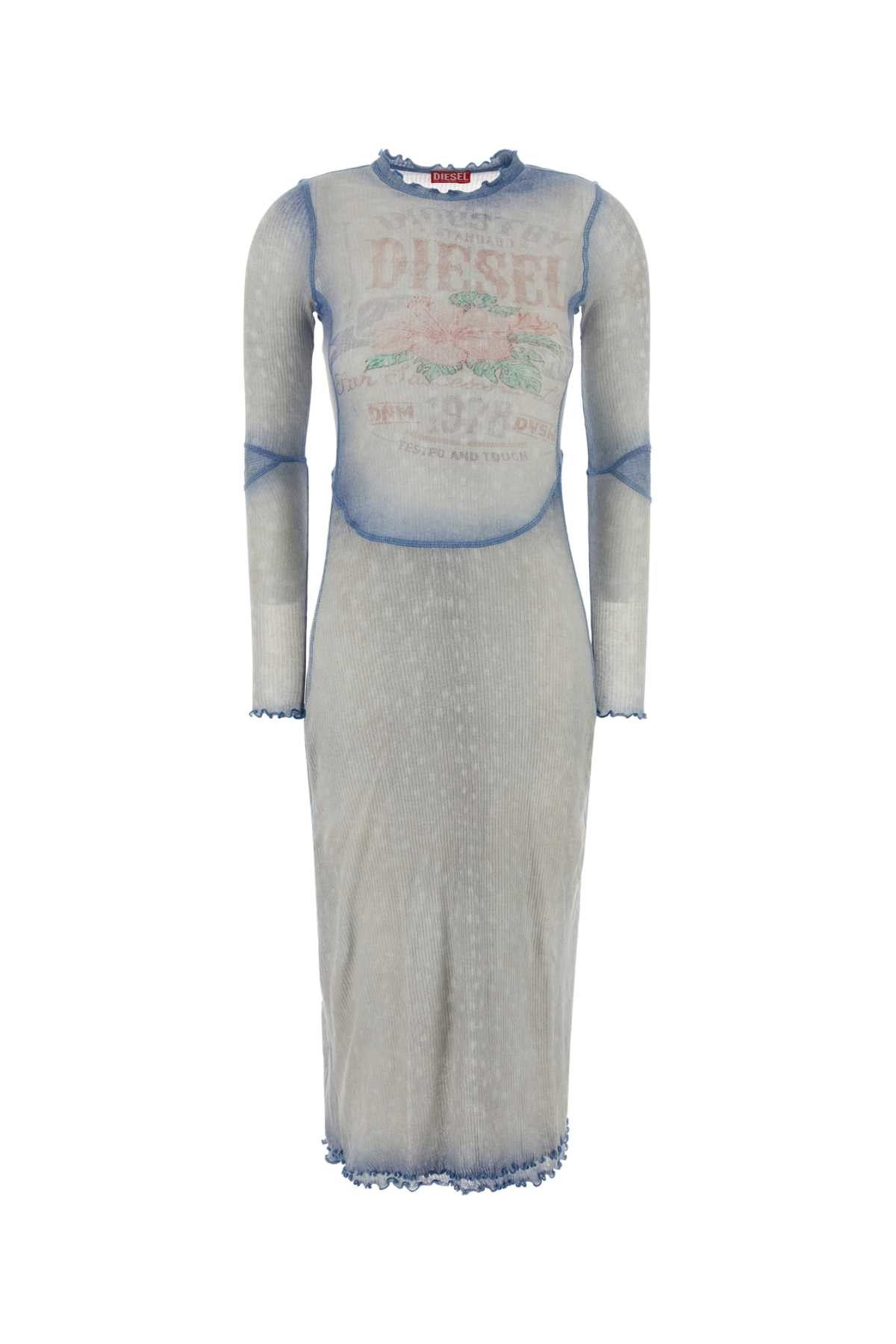 Diesel Pastel Light-Blue Cotton Dress Size M / US 6-8 / IT 42-44 - 1 Thumbnail