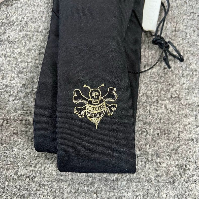 Dior Dior dior stussy collaboration bee pattern tie-2507 Size ONE SIZE - 4 Thumbnail