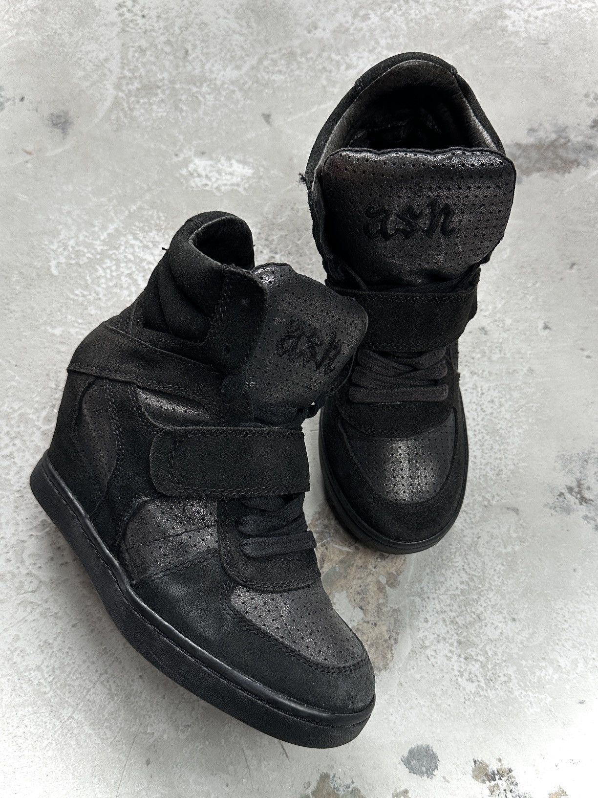 Ash "Bowie" "Chrome" edition Wedge Sneaker.