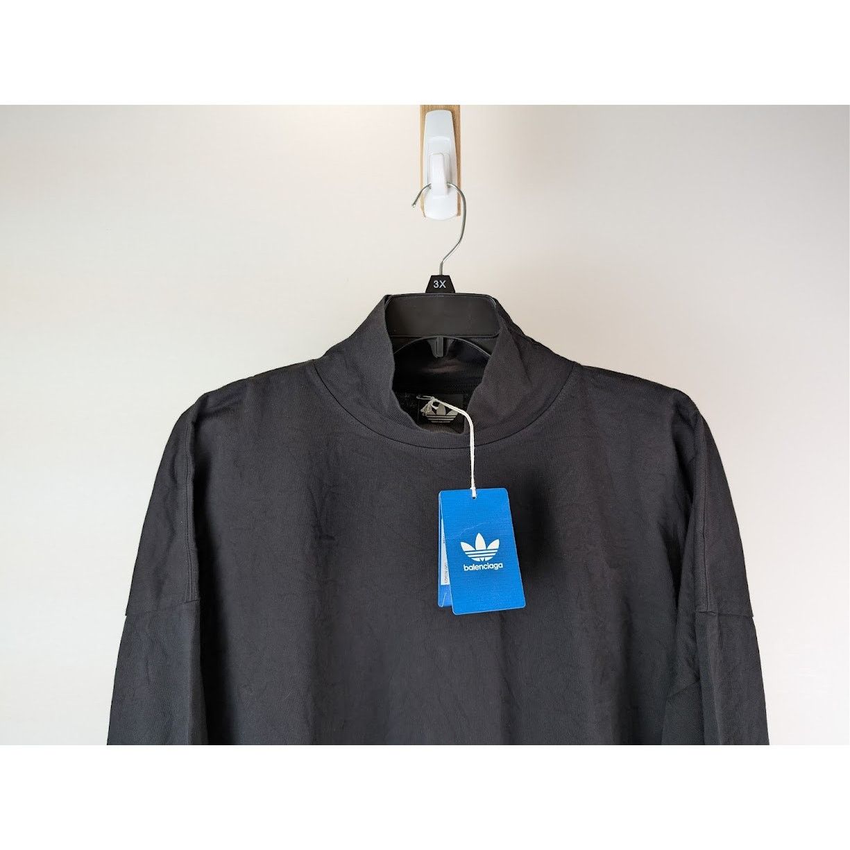 Adidas × Balenciaga o1rshd1 Mountain Embro Vintage Jersey Crewneck Black/White Size US M / EU 48-50 / 2 - 3 Thumbnail
