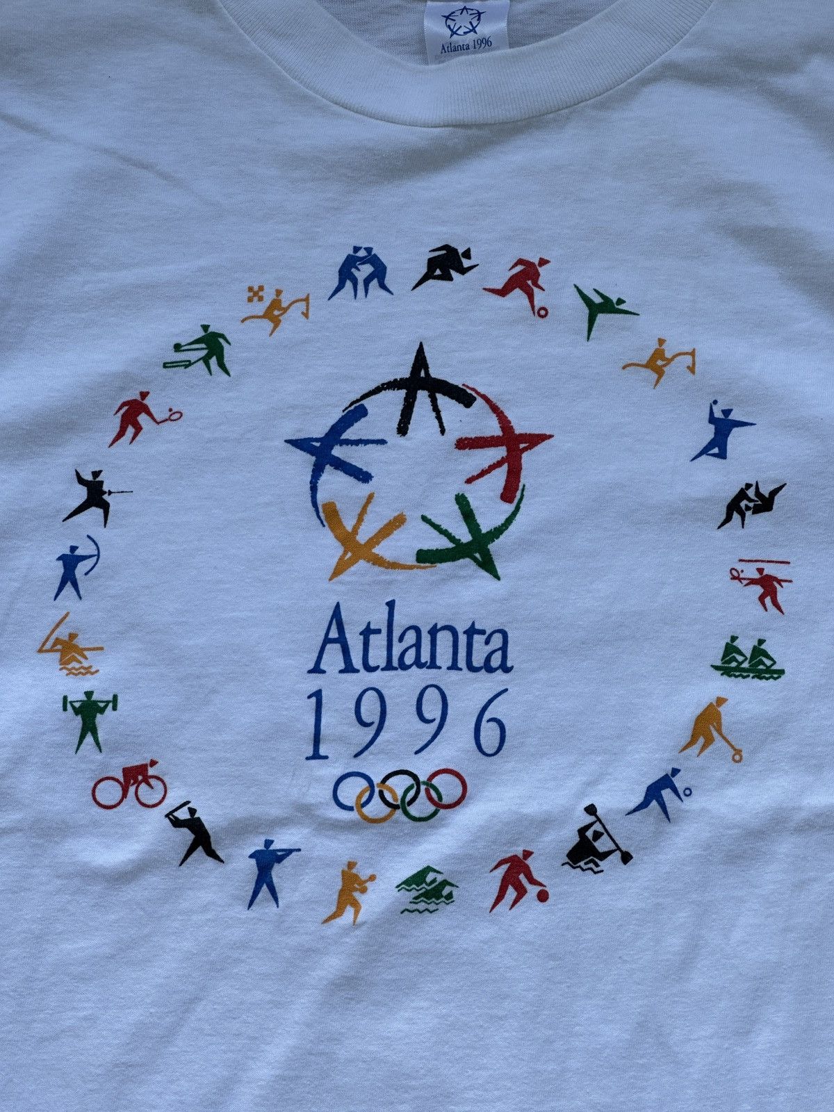 USA Olympics × Vintage Vintage Olympic USA "Atlanta 1996" T-shirt Size US XL / EU 56 / 4 - 2 Thumbnail