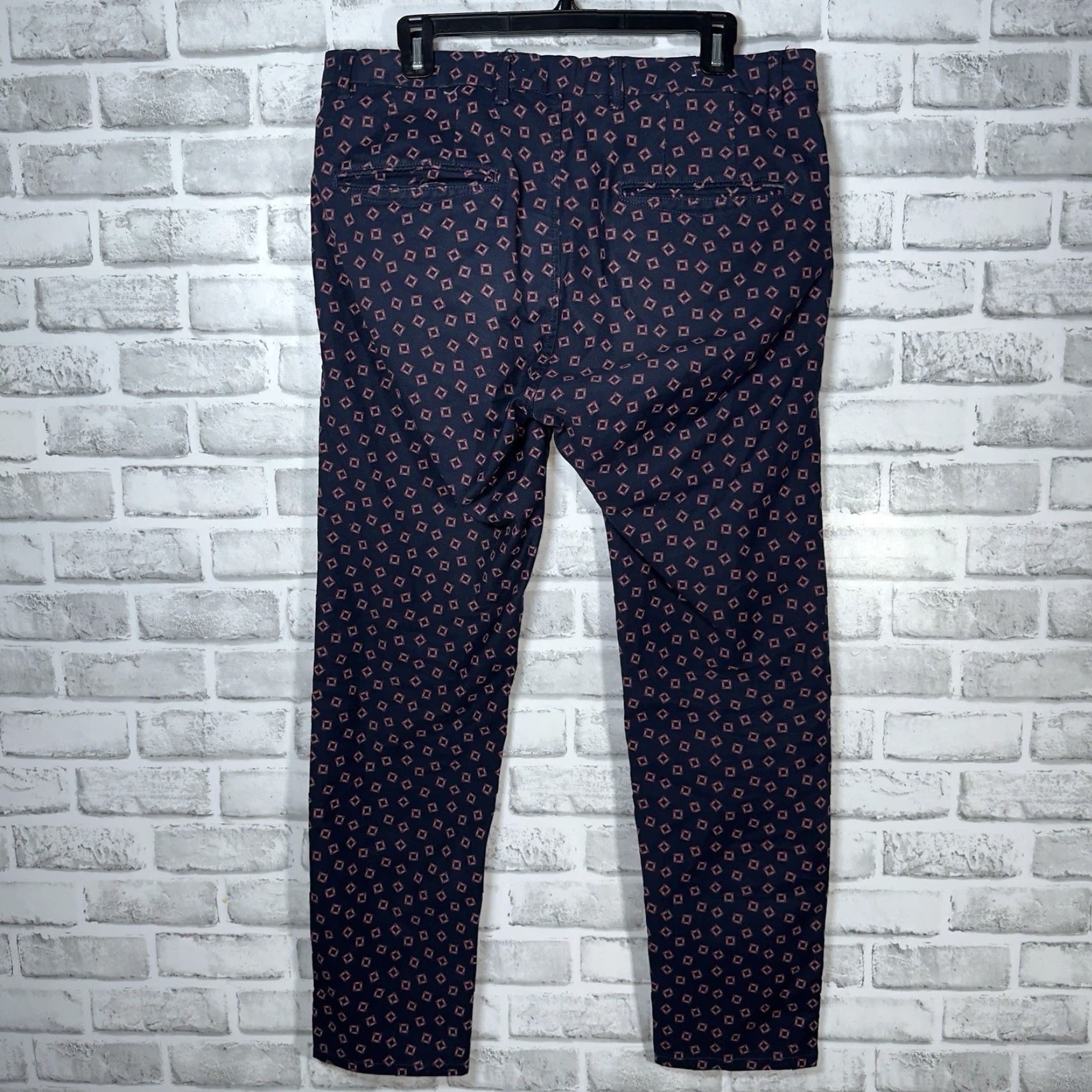Scotch & Soda Scotch & Soda Mott Design Pants Casual Straight Mens 32x34 Blue Chino Straight Leg Men Size US 32 / EU 48 - 5 Thumbnail