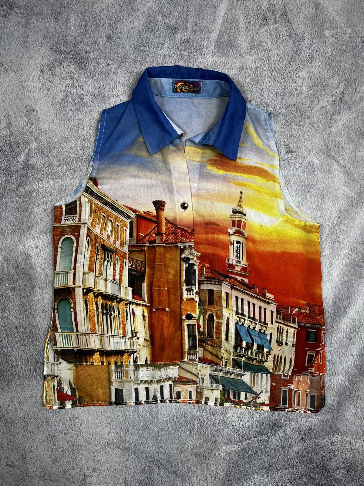 Other Vintage 90s printed Cavalli style allover summer tanktop Size S / US 4 / IT 40 - 1 Thumbnail