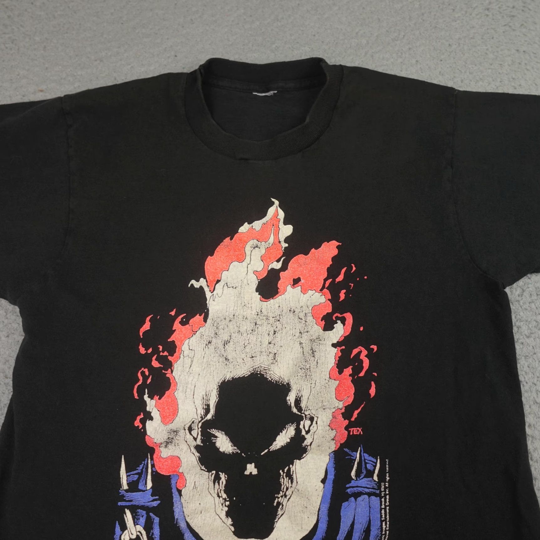 Changes VINTAGE Marvel Ghost Rider Shirt Mens M Black 1991 Comic Superhero 90s Size US M / EU 48-50 / 2 - 2 Thumbnail