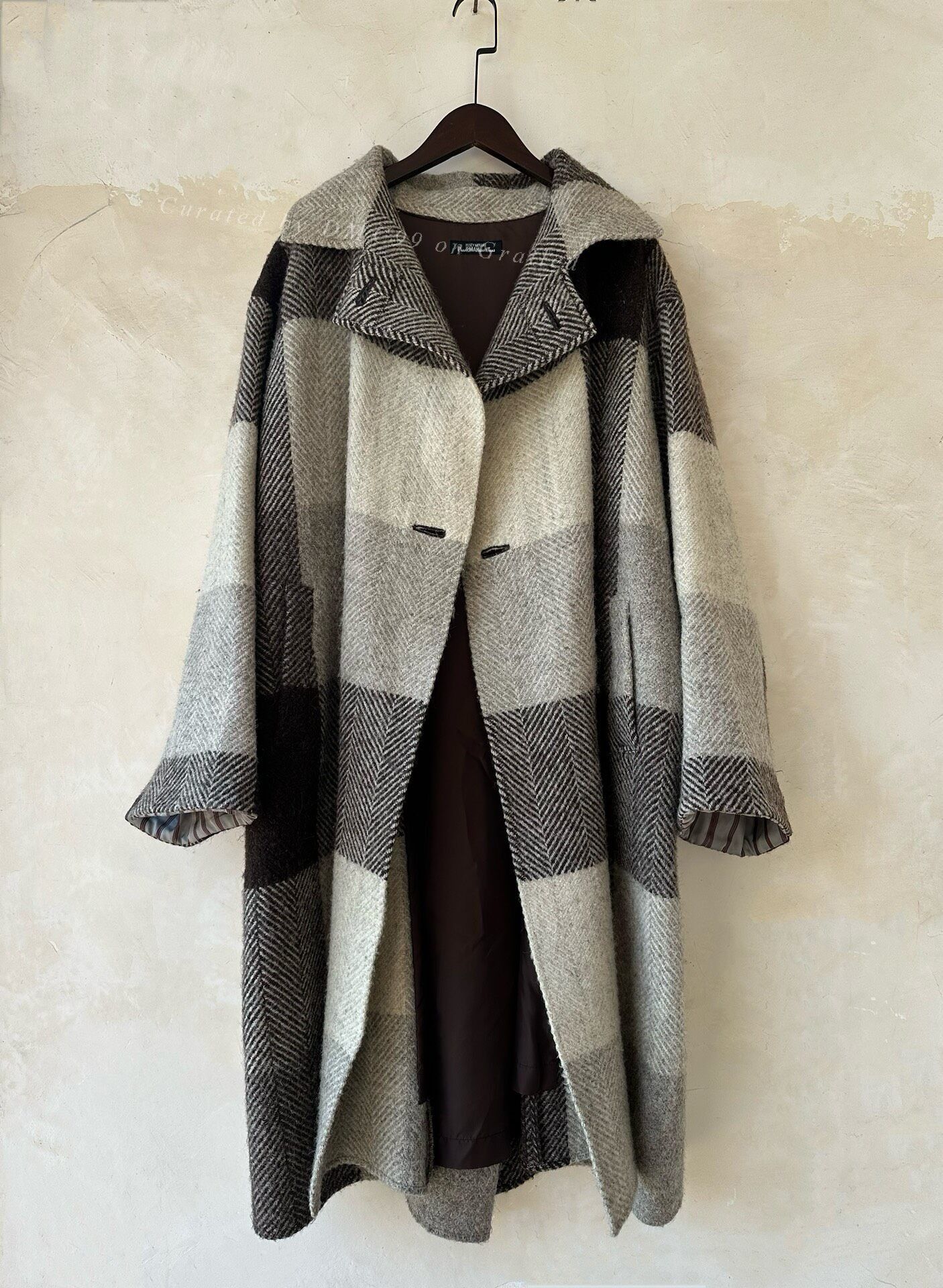 Pleats Please Issey Miyake Issey Miyake 1997 Plaid Wool Oversized Coat Size US M / EU 48-50 / 2 - 1 Thumbnail