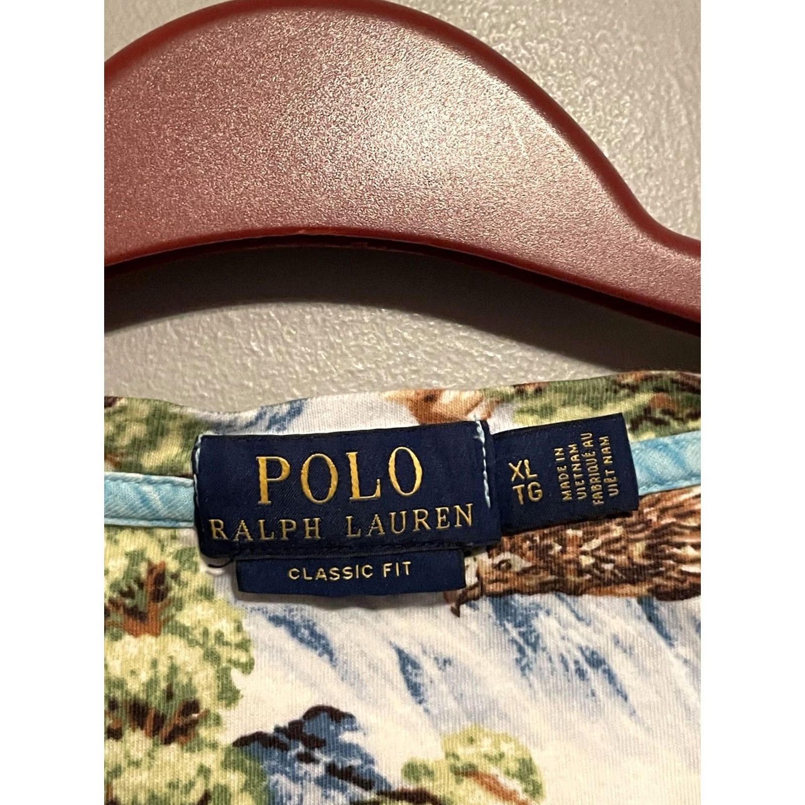 Polo Ralph Lauren Polo Ralph Lauren Shirt XL Mens Short Sleeve Hawaiian AOP Classic Fit Multicolor Cotton Seascape D338 Size US XL / EU 56 / 4 - 3 Thumbnail