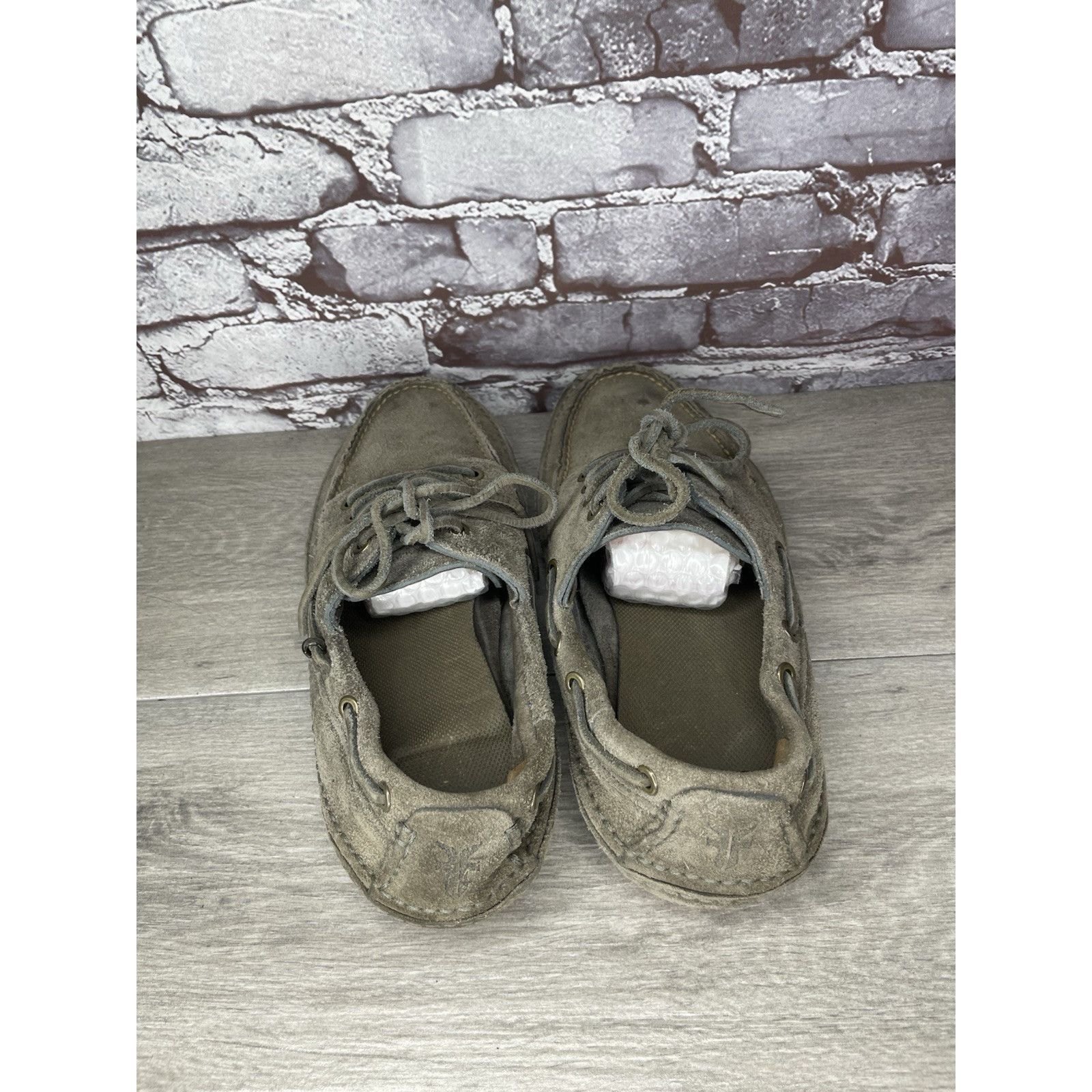 Frye FRYE Mason Tie Moc Camp Taupe Suede Leather Boat Shoes Men S Size US 12 / EU 45 - 5 Thumbnail