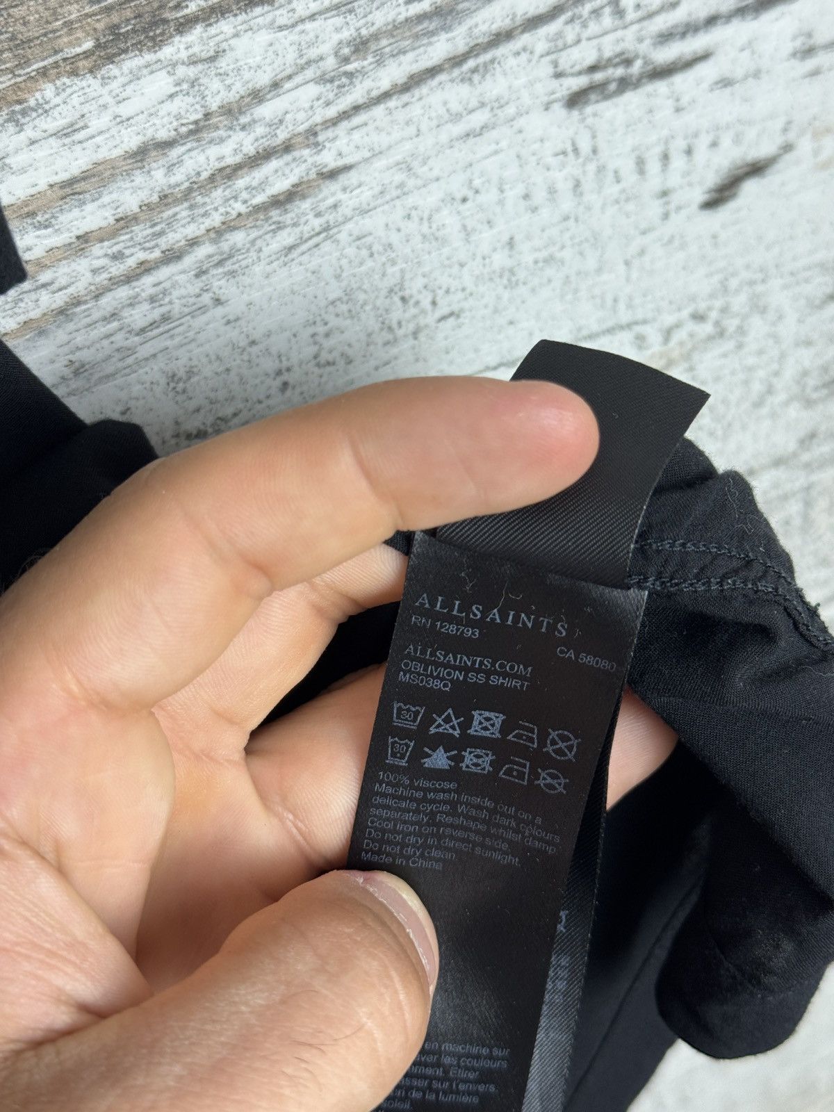 Allsaints Allsaints Black Oblivion Hawaiian Shirts The Nowhere Times Size US M / EU 48-50 / 2 - 10 Thumbnail