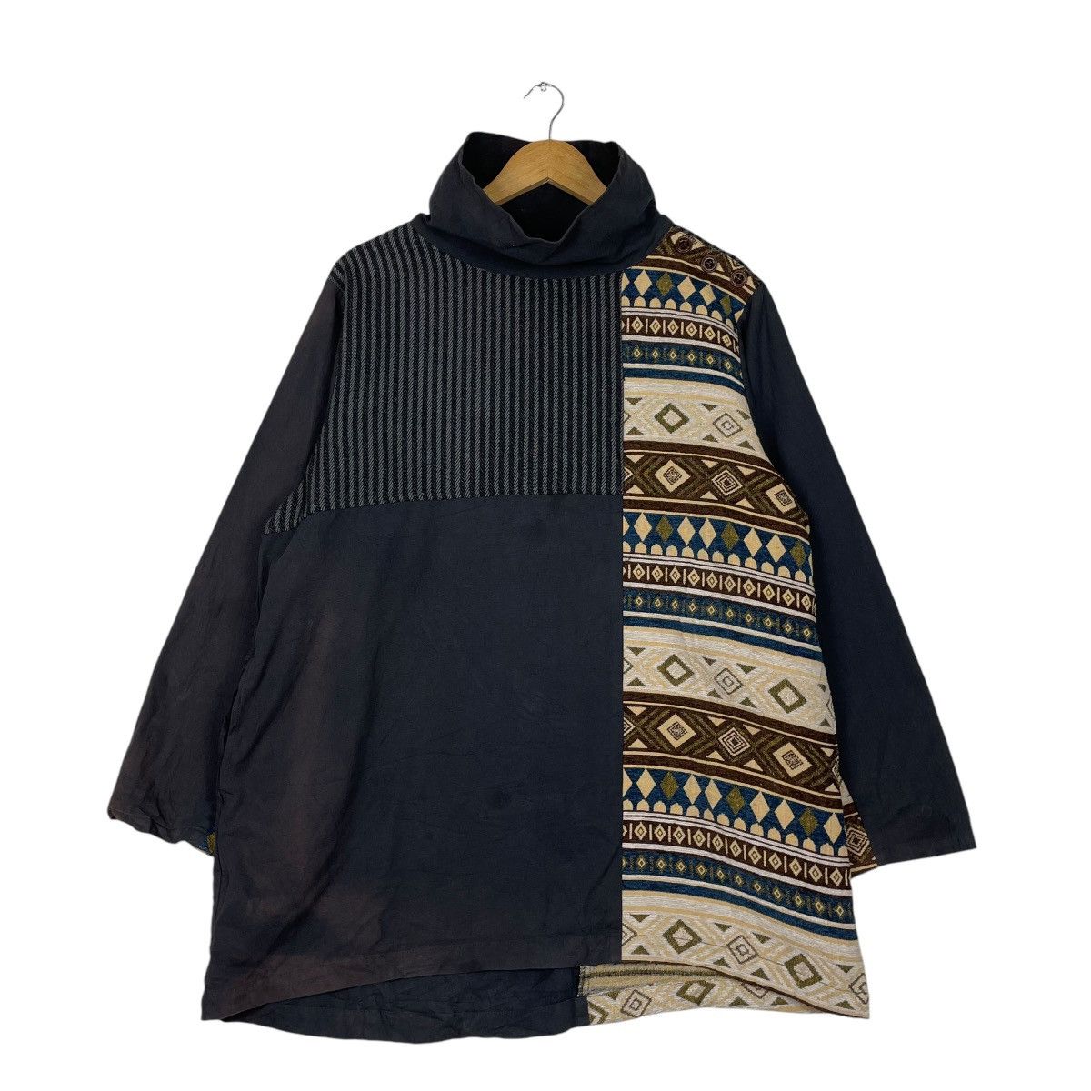 45rpm × Indigo × Japanese Brand 💥AMINA JAPAN PATCHWORK PULLOVER Size US M / EU 48-50 / 2 - 1 Thumbnail