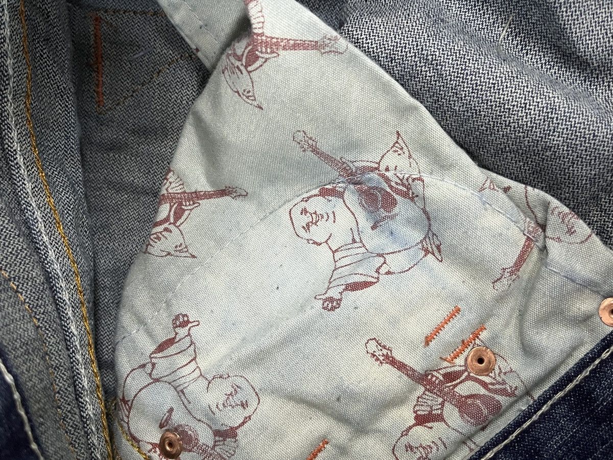 True Religion True Religion Joey Super Flare Embroidered Japanese Motive Size US 33 - 20 Thumbnail