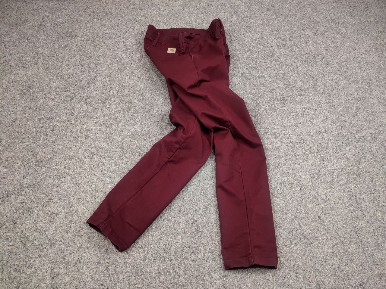 Carhartt × Vintage Carhartt Wip Sid Pants Burgundy Casual Trouser Vintage USA Size US 30 / EU 46 - 2 Thumbnail