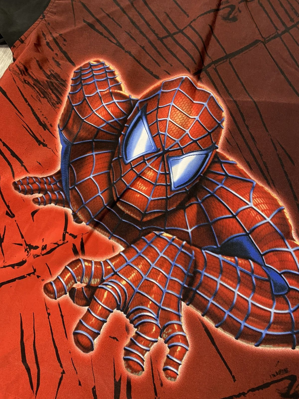 Marvel Comics × Vintage Crazy Vintage Spider-Man Button Up All Over Printed Shirt Size US L / EU 52-54 / 3 - 7 Thumbnail