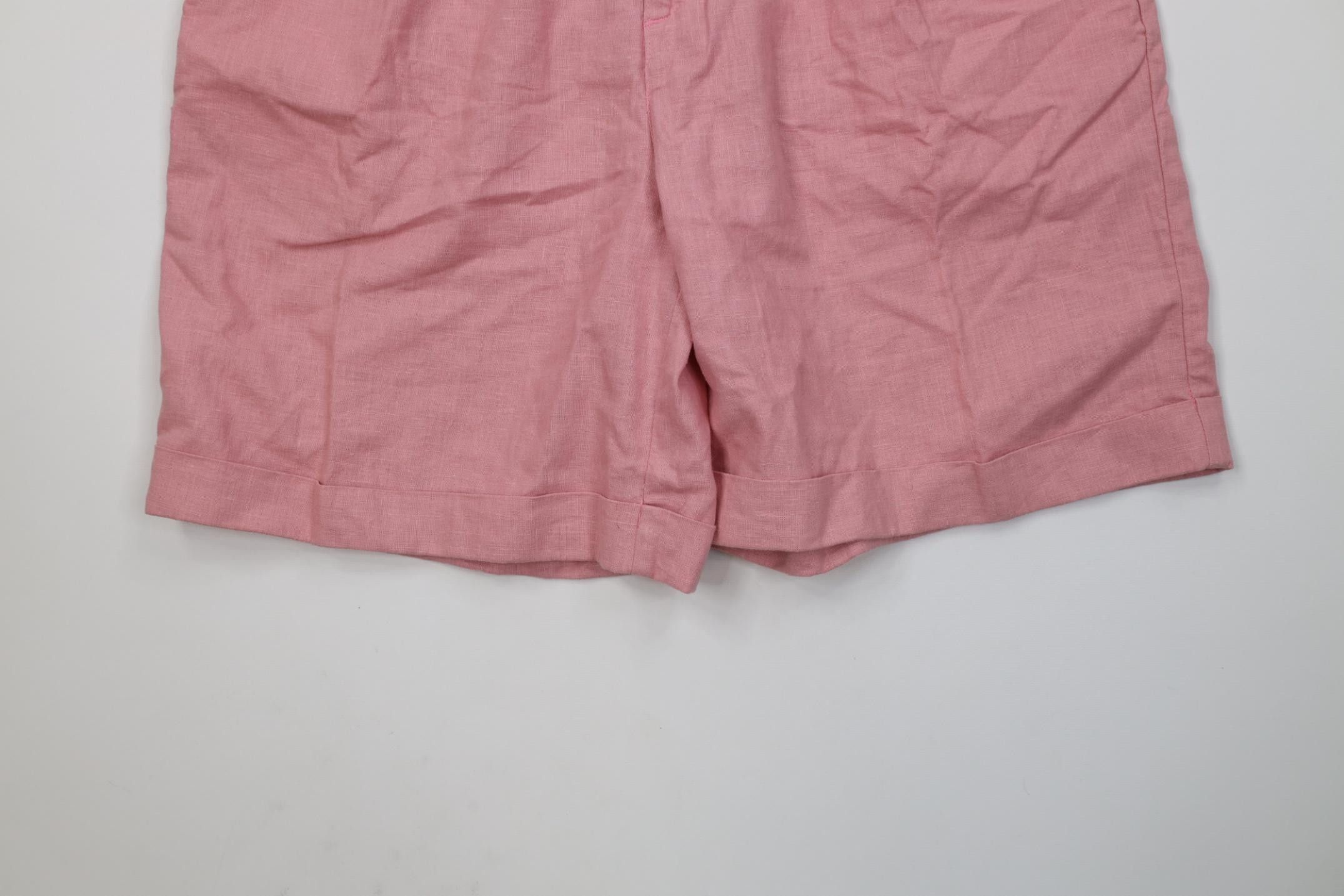 Vintage Vintage 90s Streetwear Knit Pleated Cuffed Safari Shorts Size 38" / US 16 / IT 52 - 4 Thumbnail