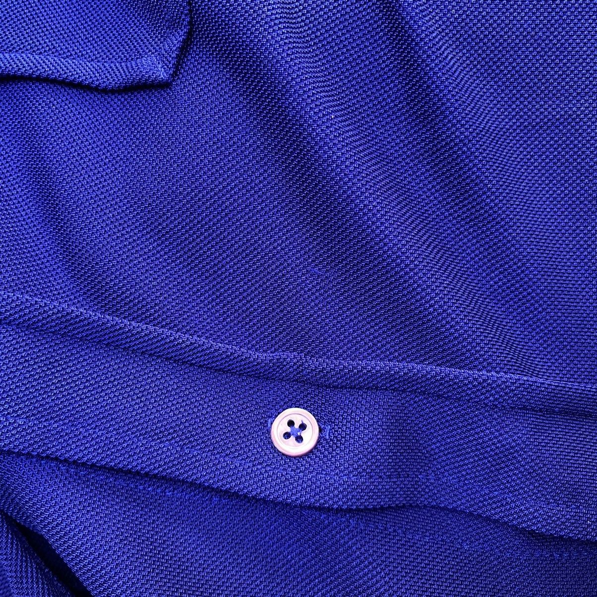 Kenzo Kenzo Blue Stretchy Soft Long Sleeve Shirt Size US XXS / EU 40 - 21 Thumbnail
