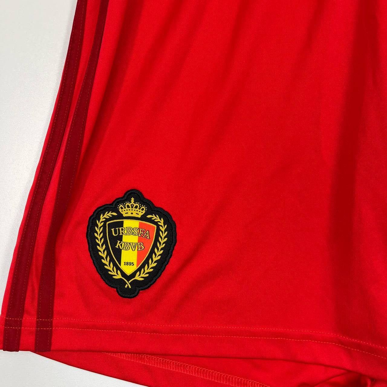 Adidas Belgium National Team Football Shorts Adidas Red Mens Size M Size US 30 / EU 46 - 2 Thumbnail