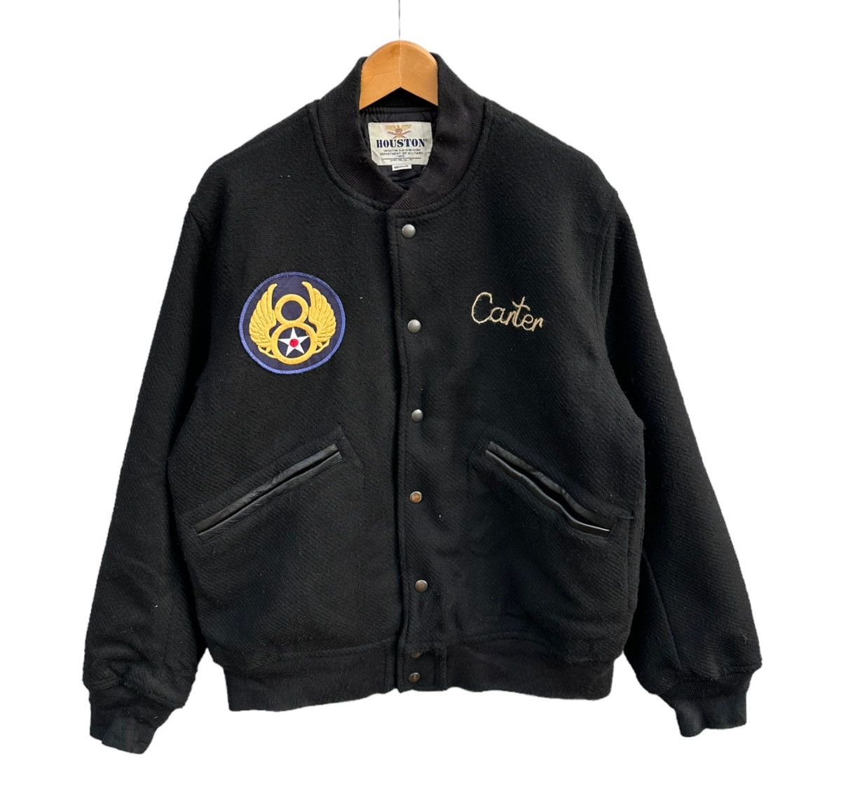Japanese Brand Varsity Jacket Vintage US air force houston varsity jacket Grailed